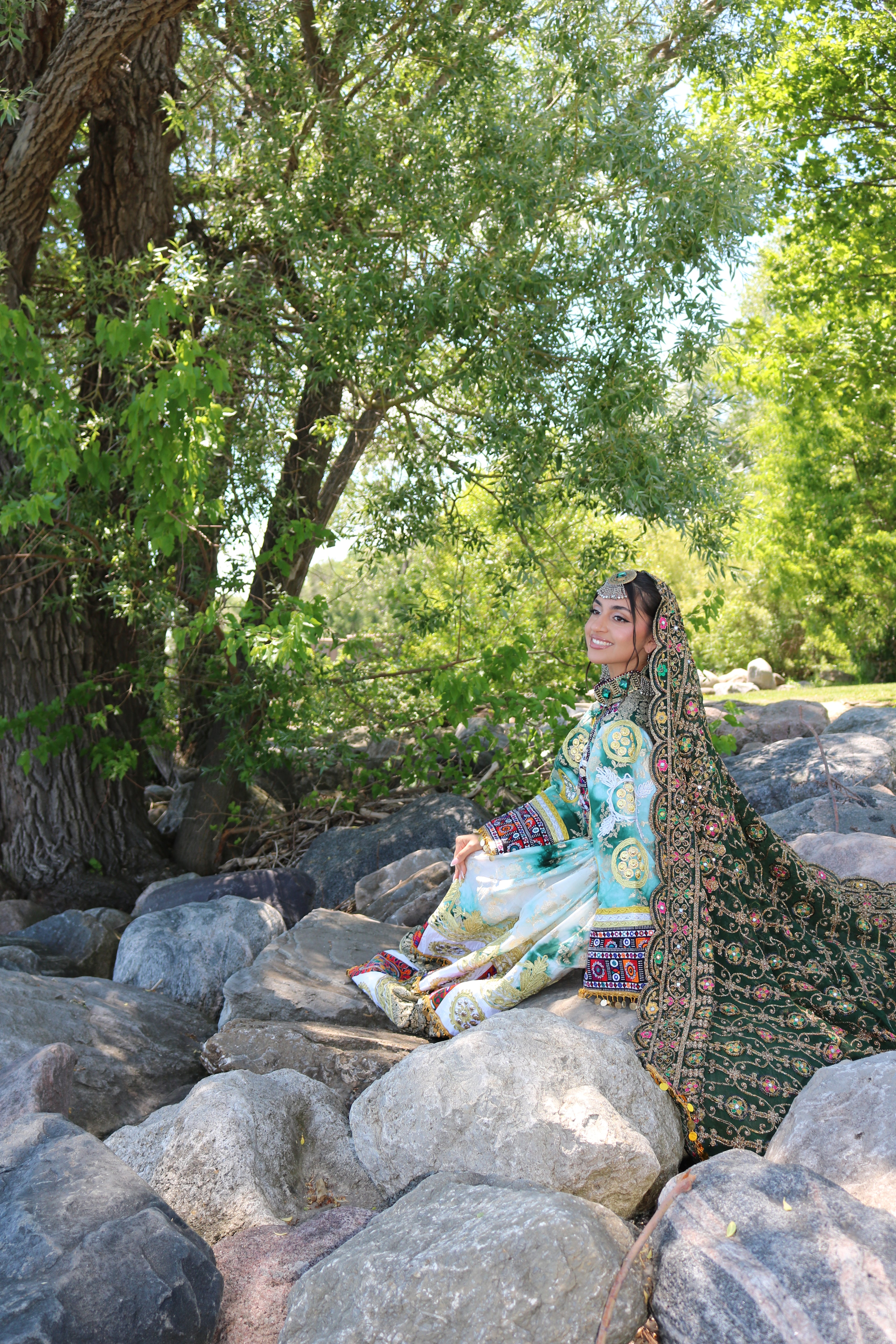 Afghan Kuchi Dress(green)