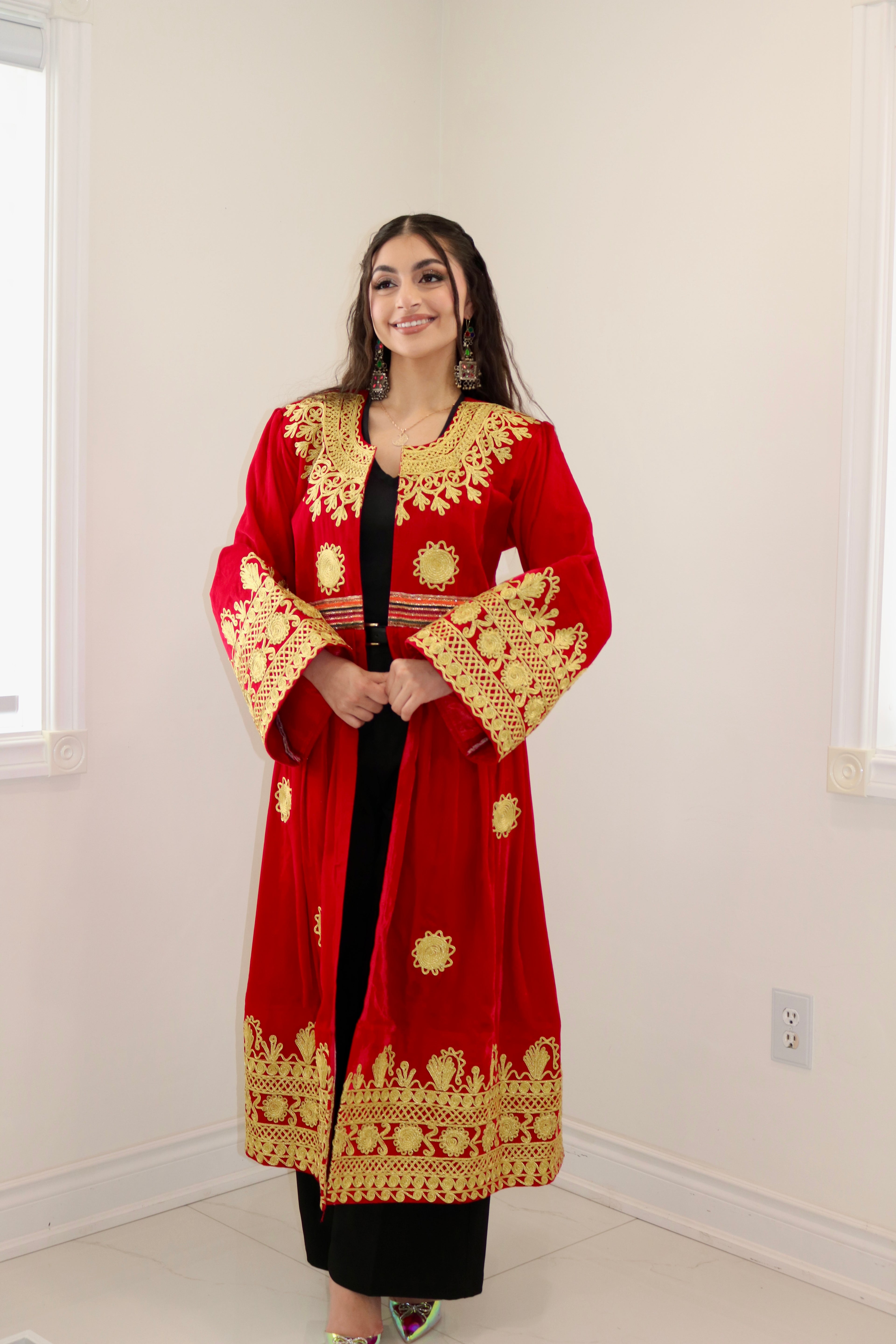 Afghan Chapan Red