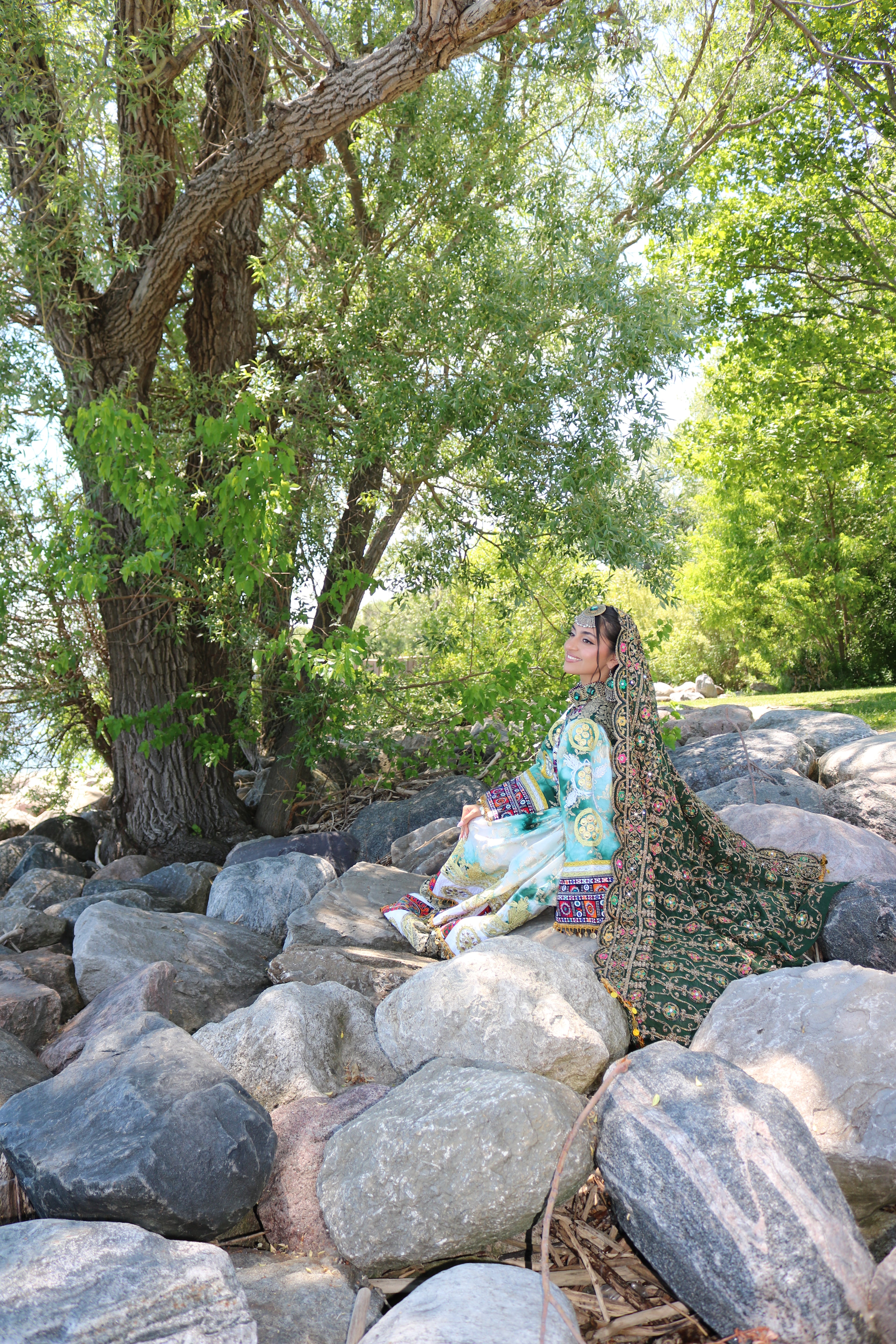 Afghan Kuchi Dress(green)