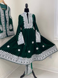 Nel Afghan Kuchi Dress Green