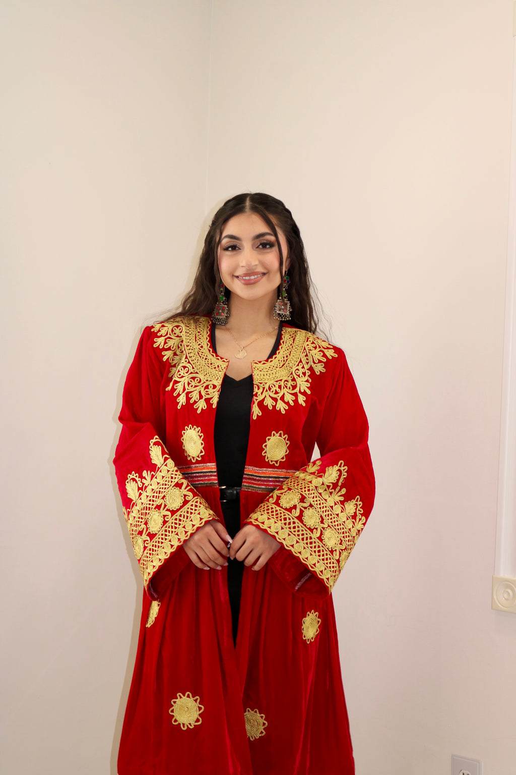 Afghan Chapan Red