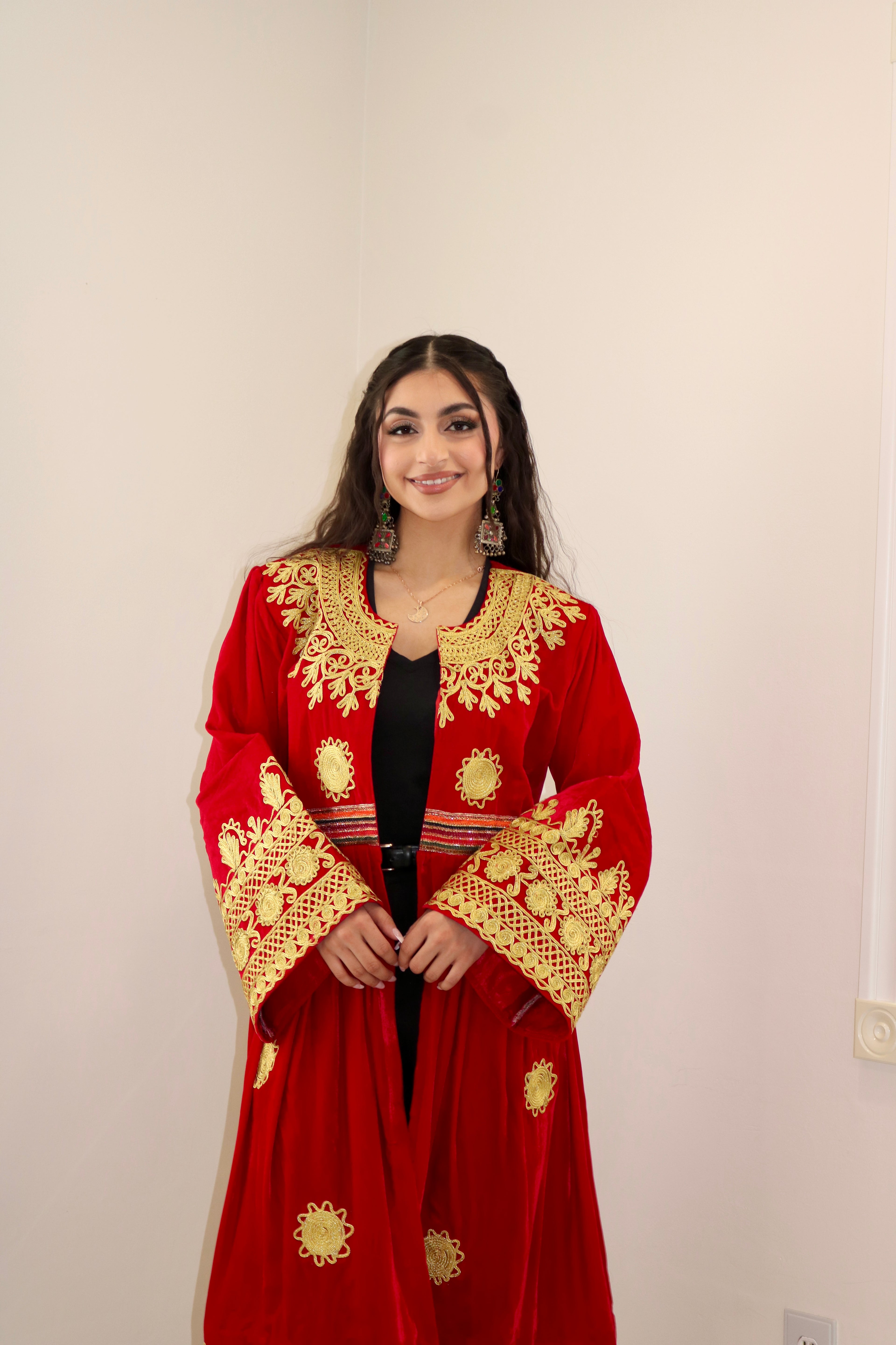 Afghan Chapan Red