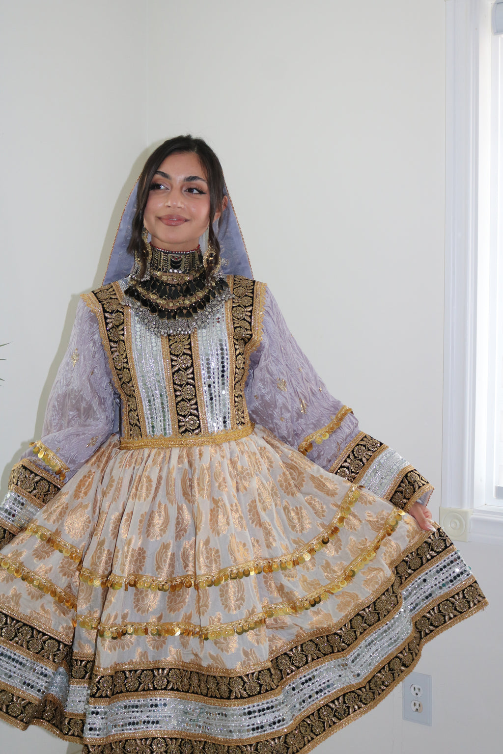 Afghan Kuchi Dress (lilac)