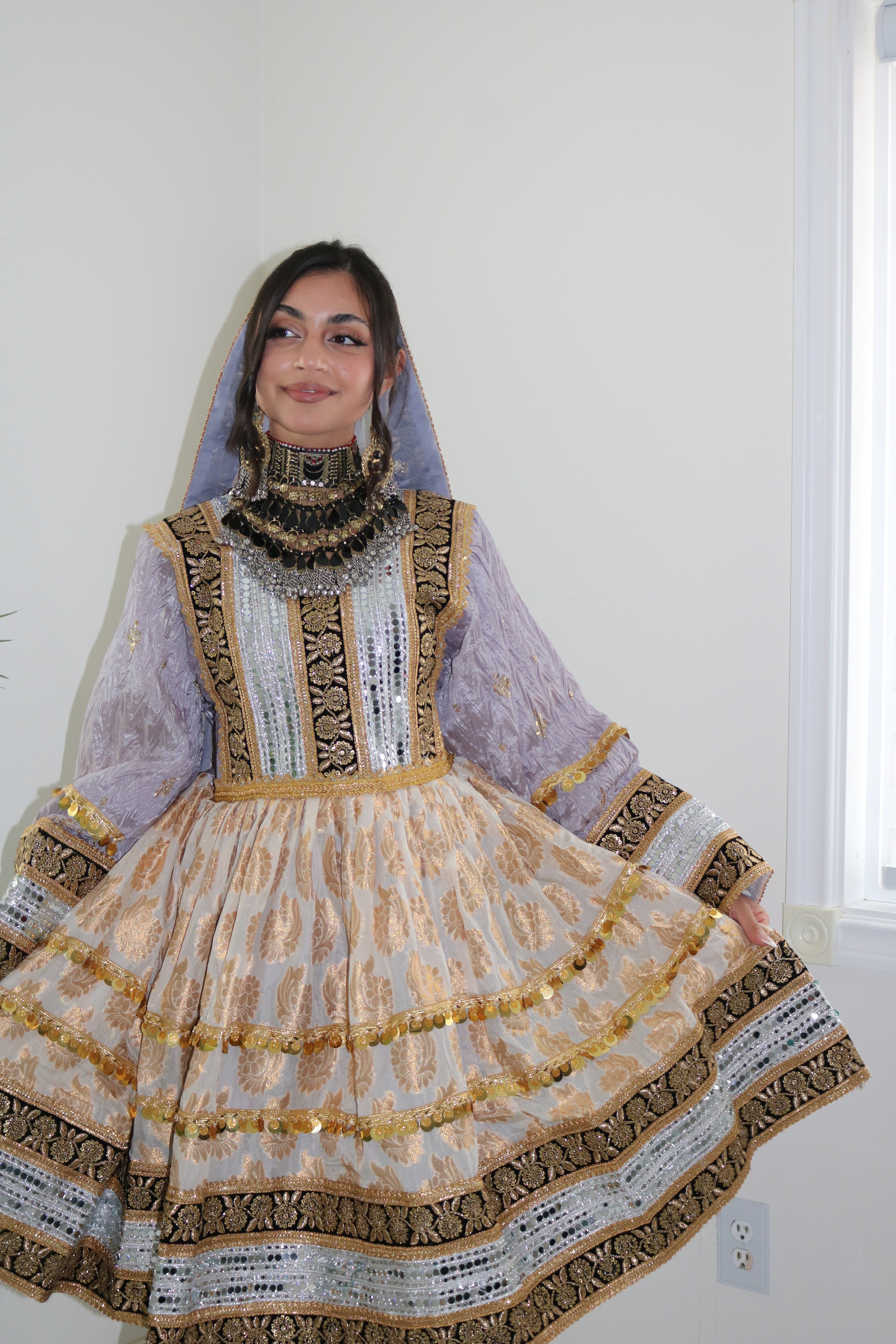 Afghan Kuchi Dress (lilac)