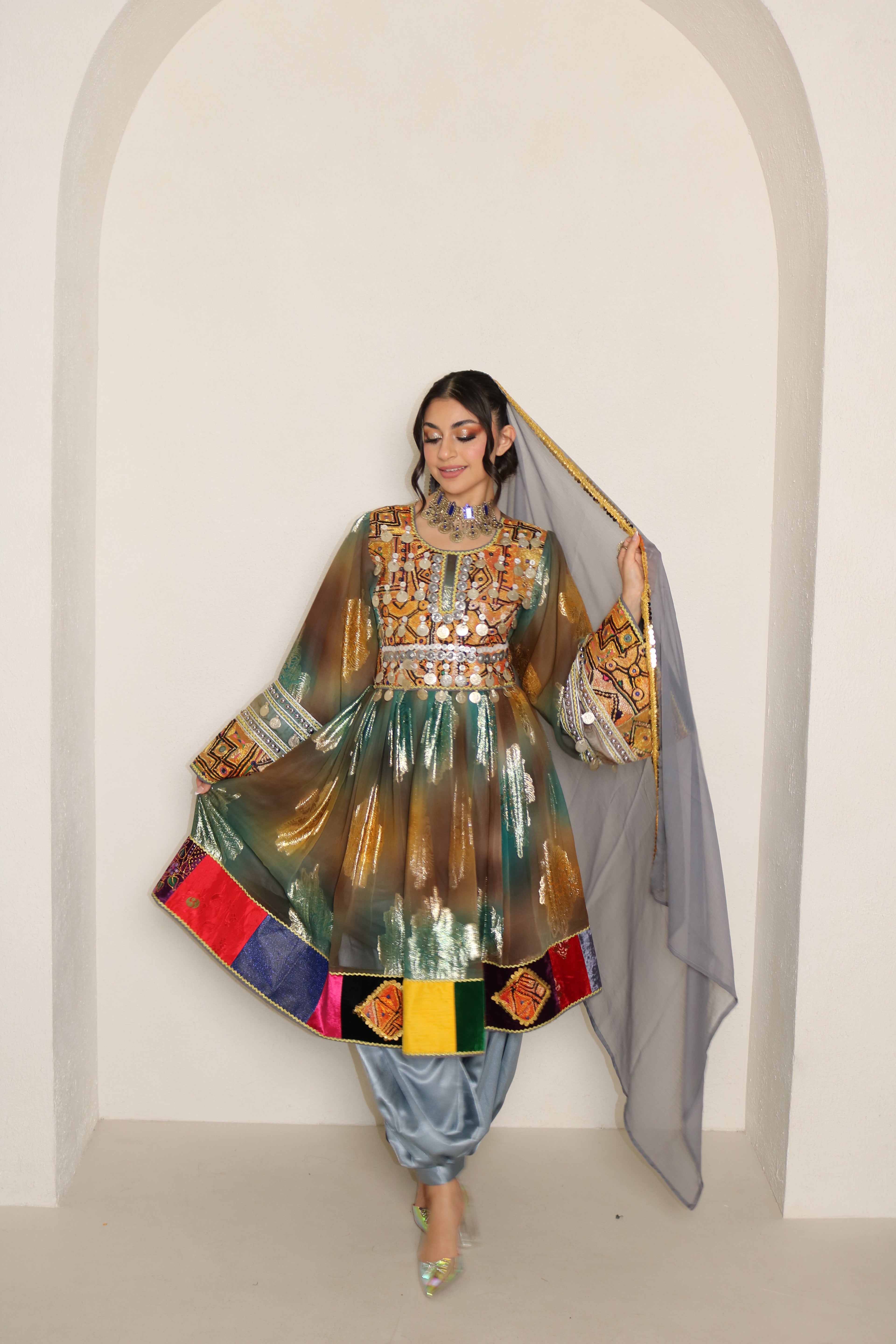 Nazanin Afghan Kuchi Dress