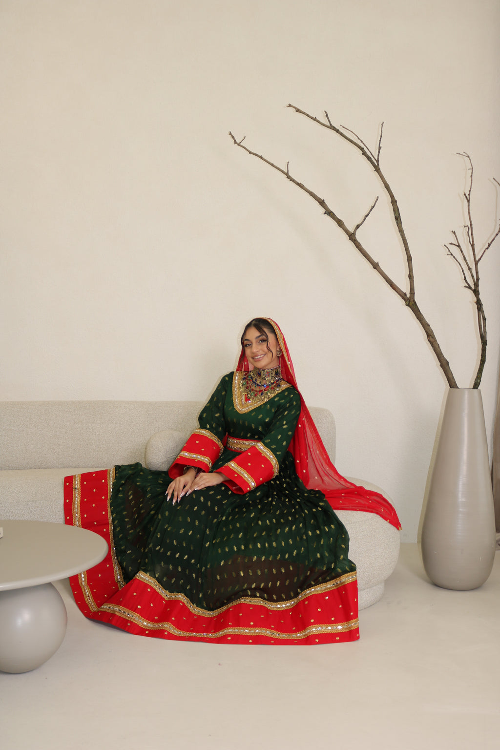 Mahira Afghan Kuchi Dress