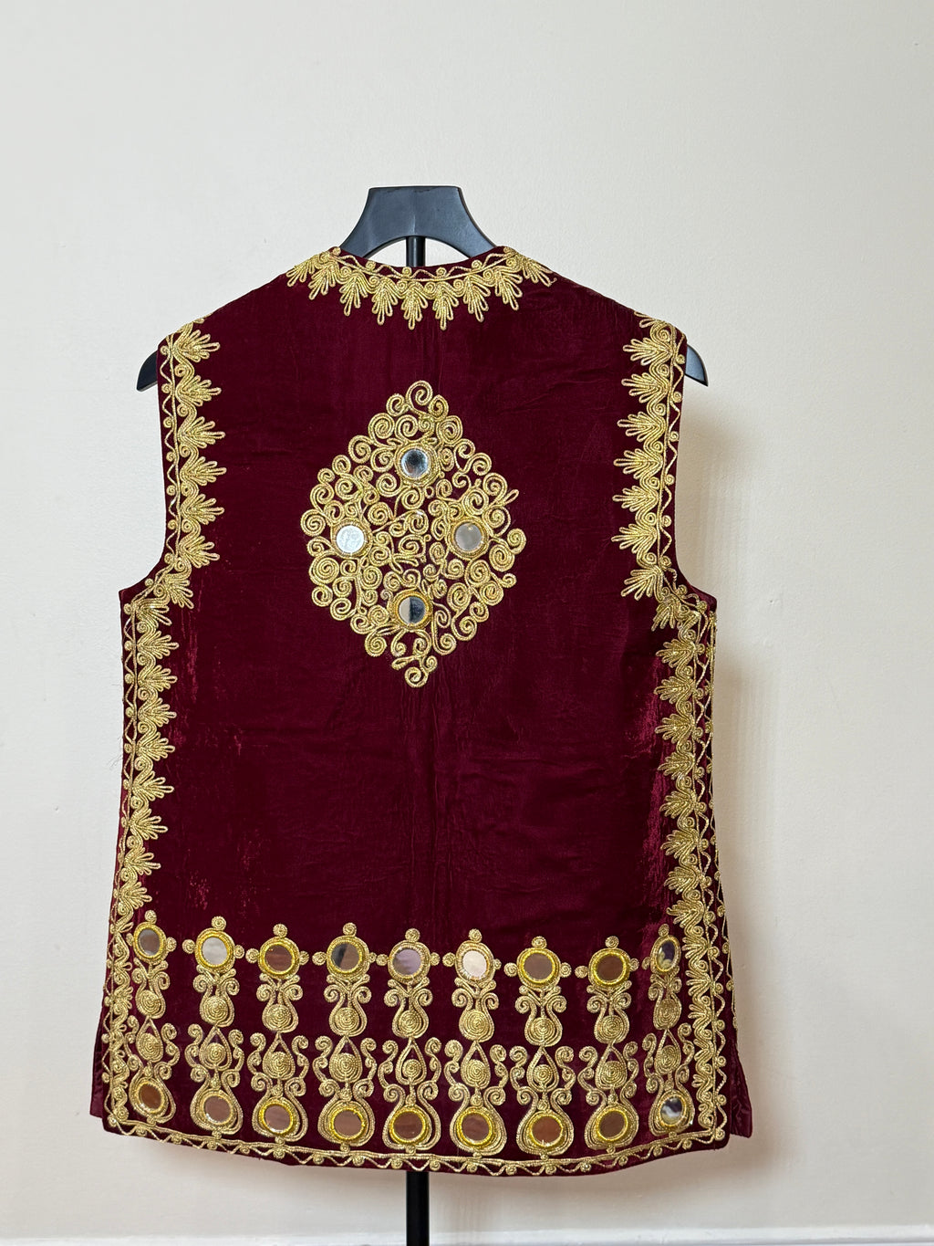 Afghan Kuchi Dress vest maroon