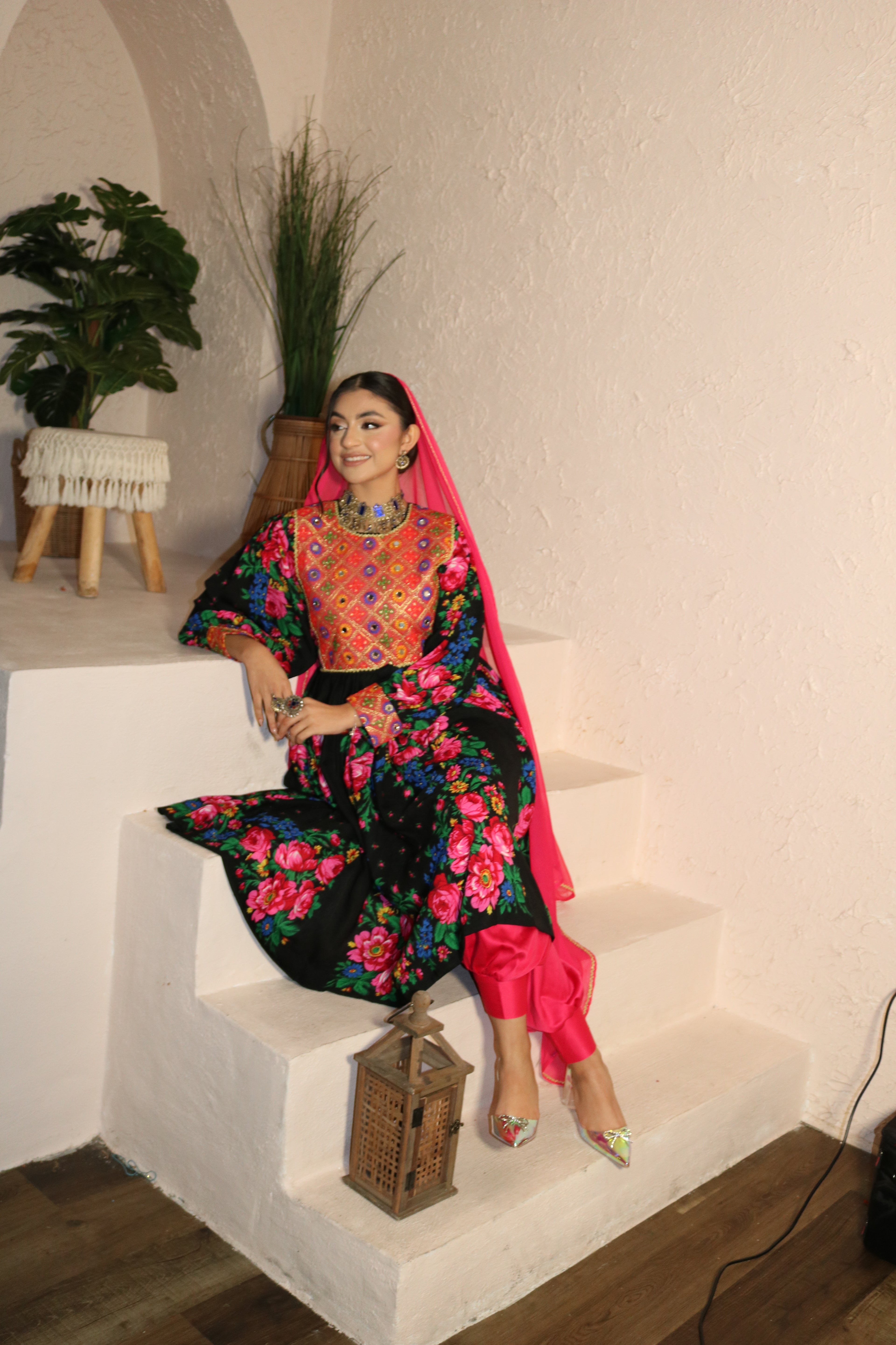 Morsal Afghan Kuchi Dress ( black)