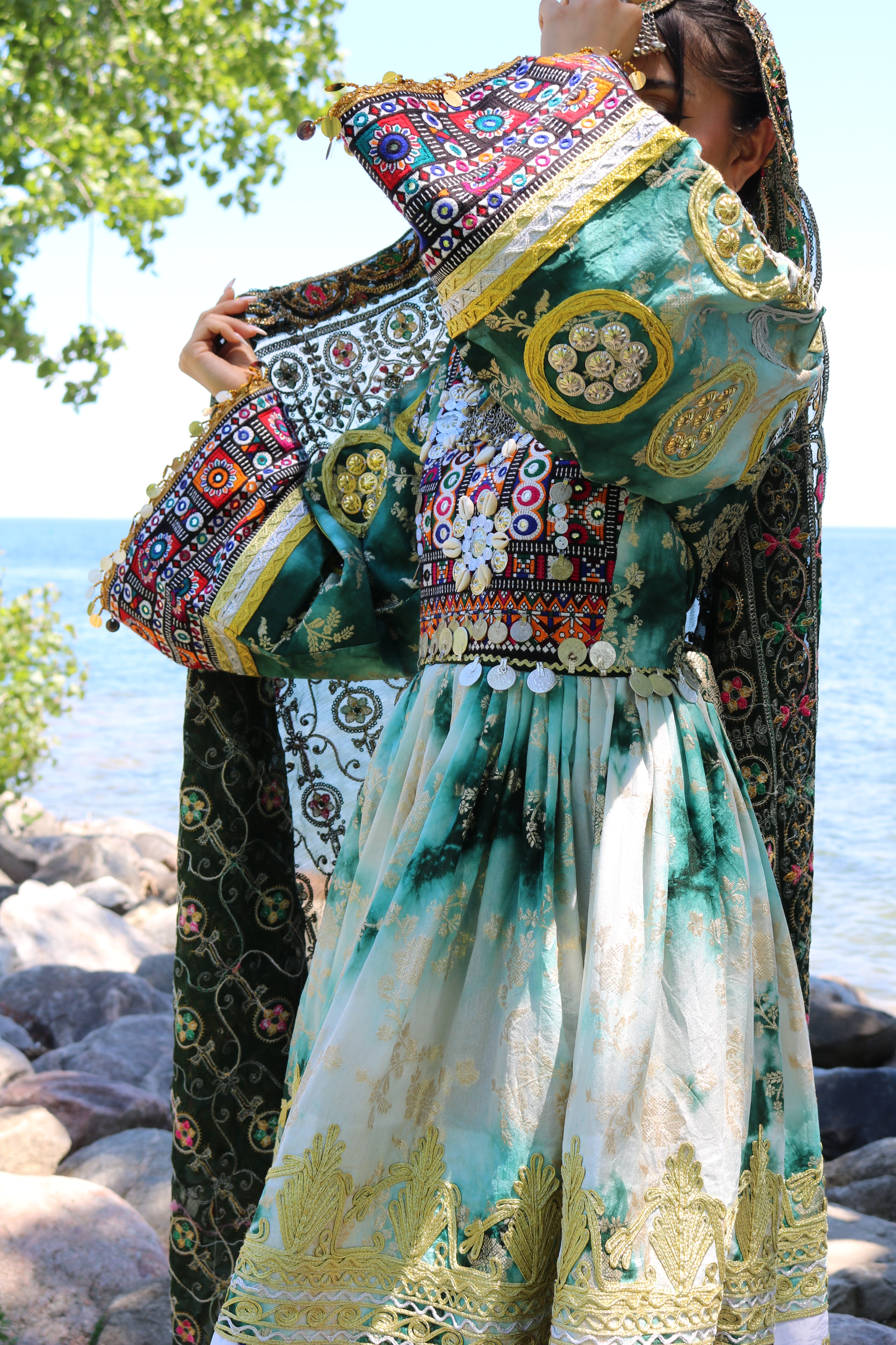 Afghan Kuchi Dress(green)