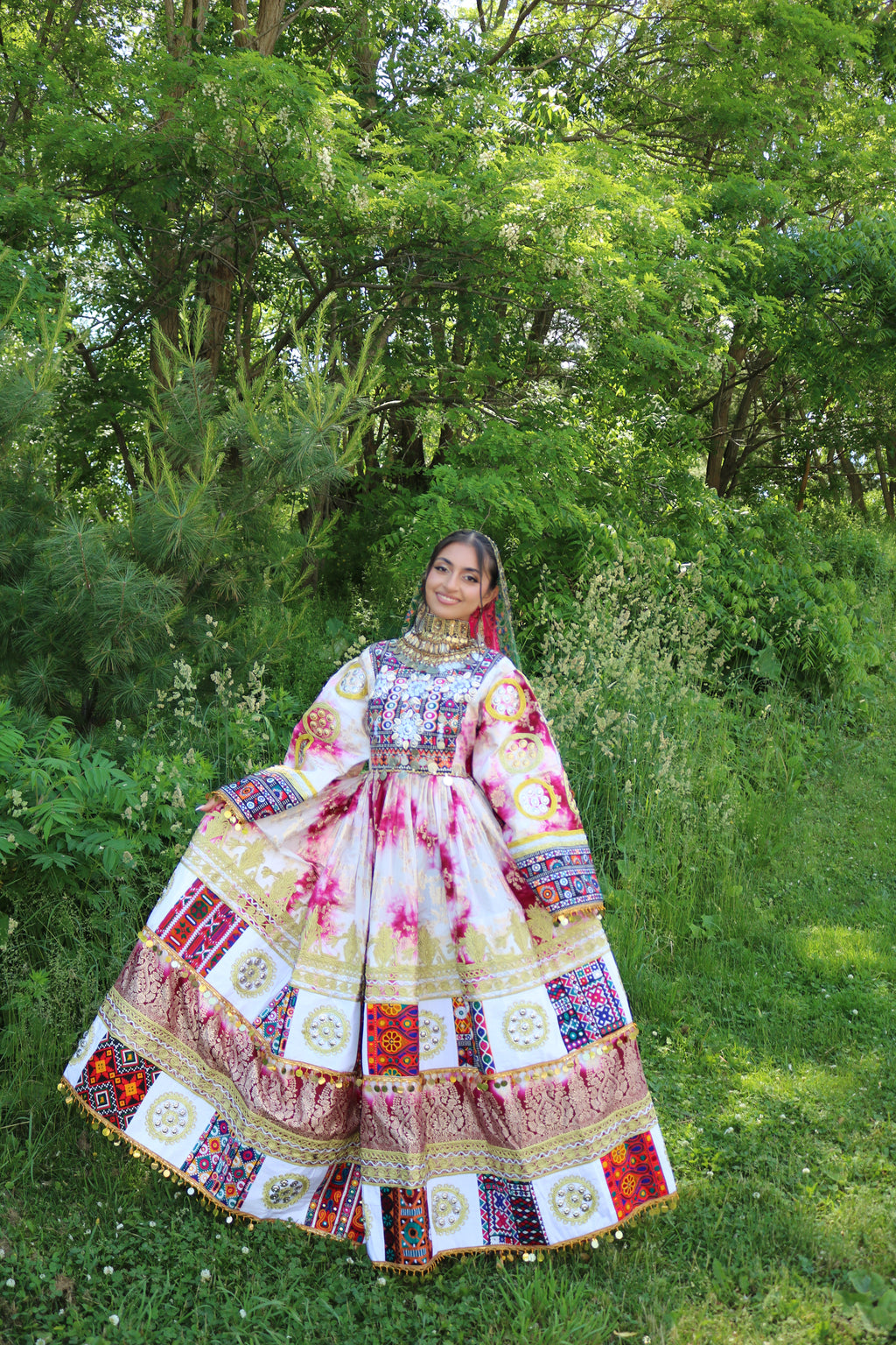 Afghan Kuchi Dress (pink)