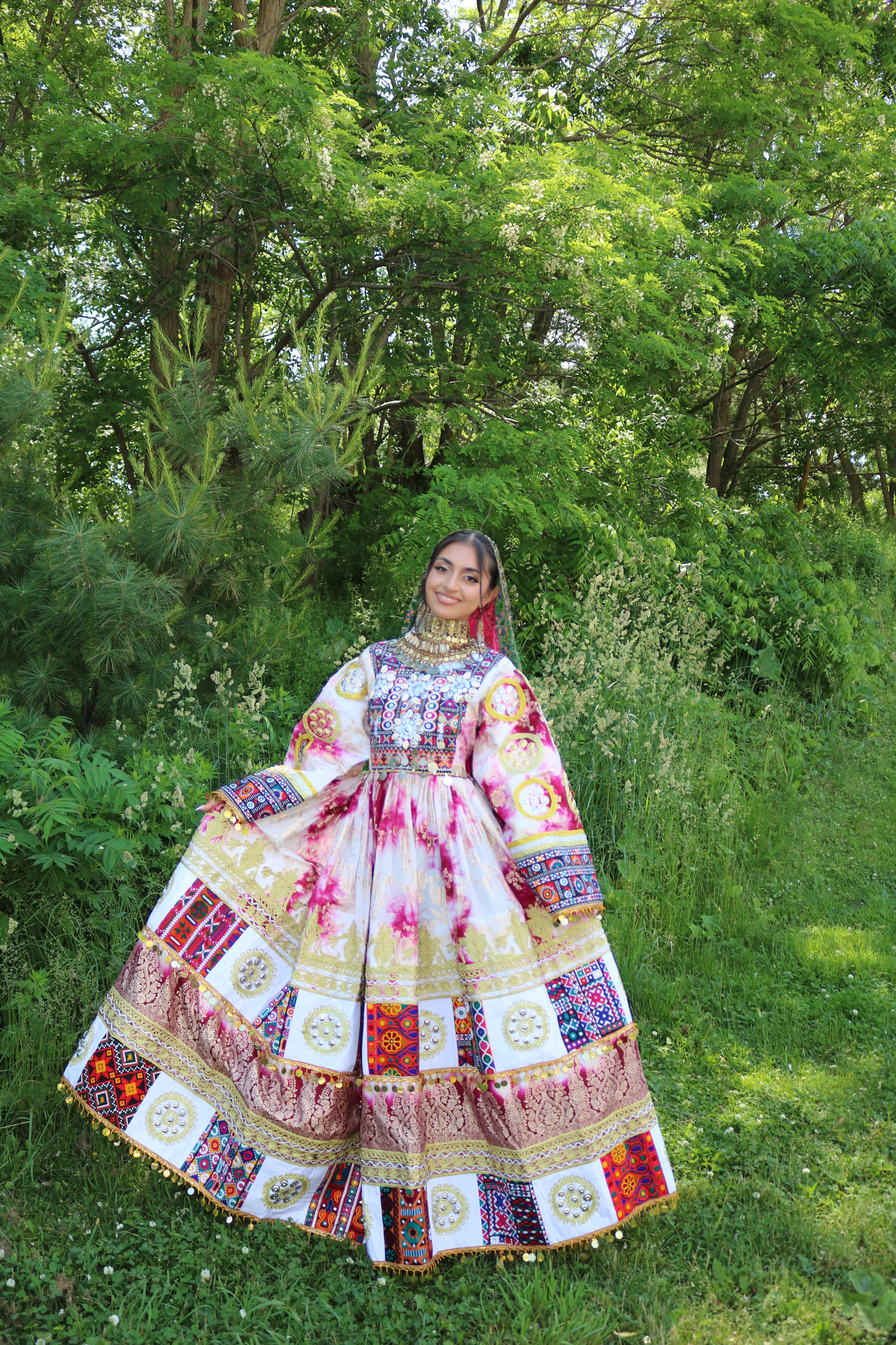 Afghan Kuchi Dress (pink)