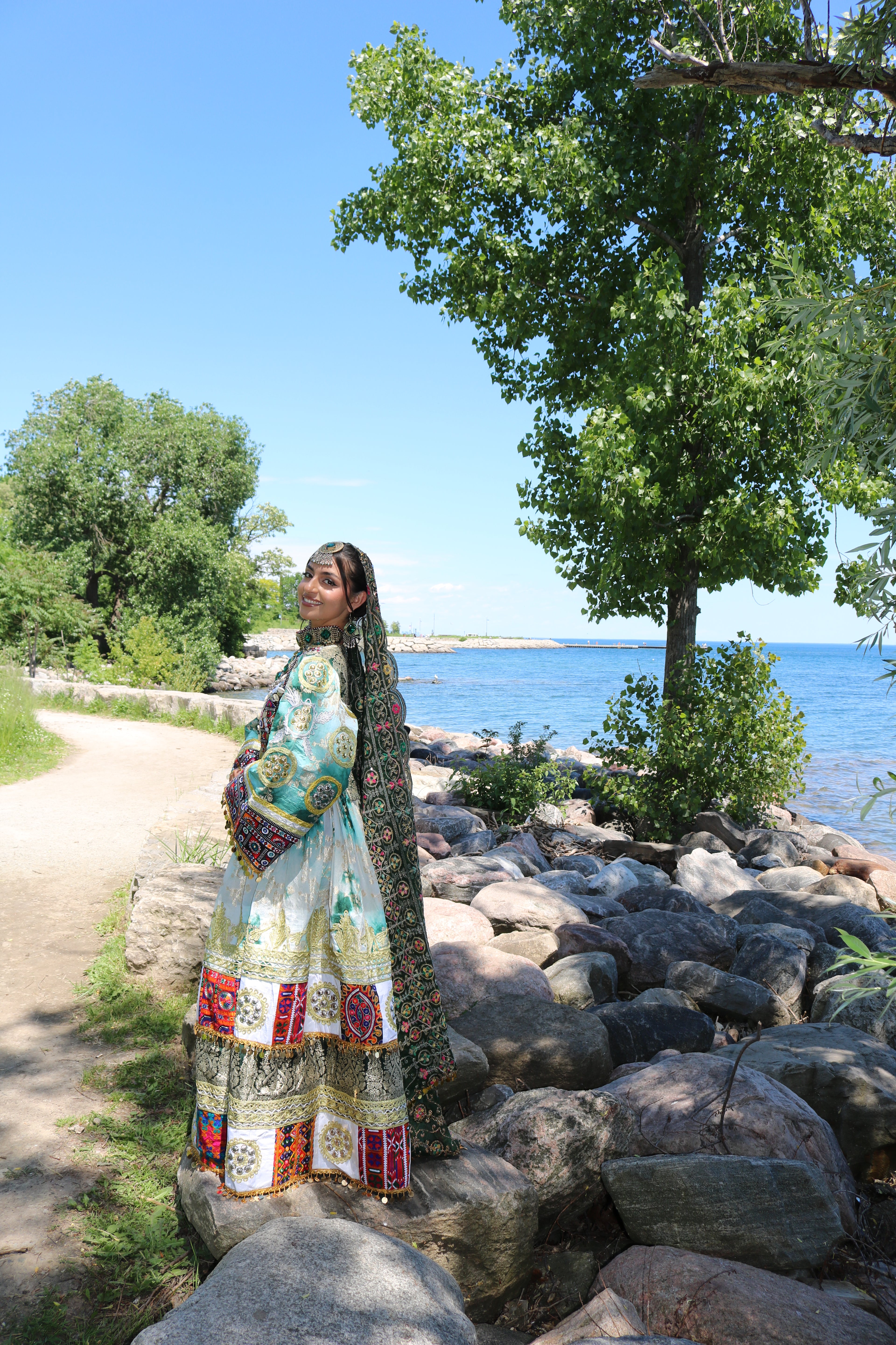Afghan Kuchi Dress(green)