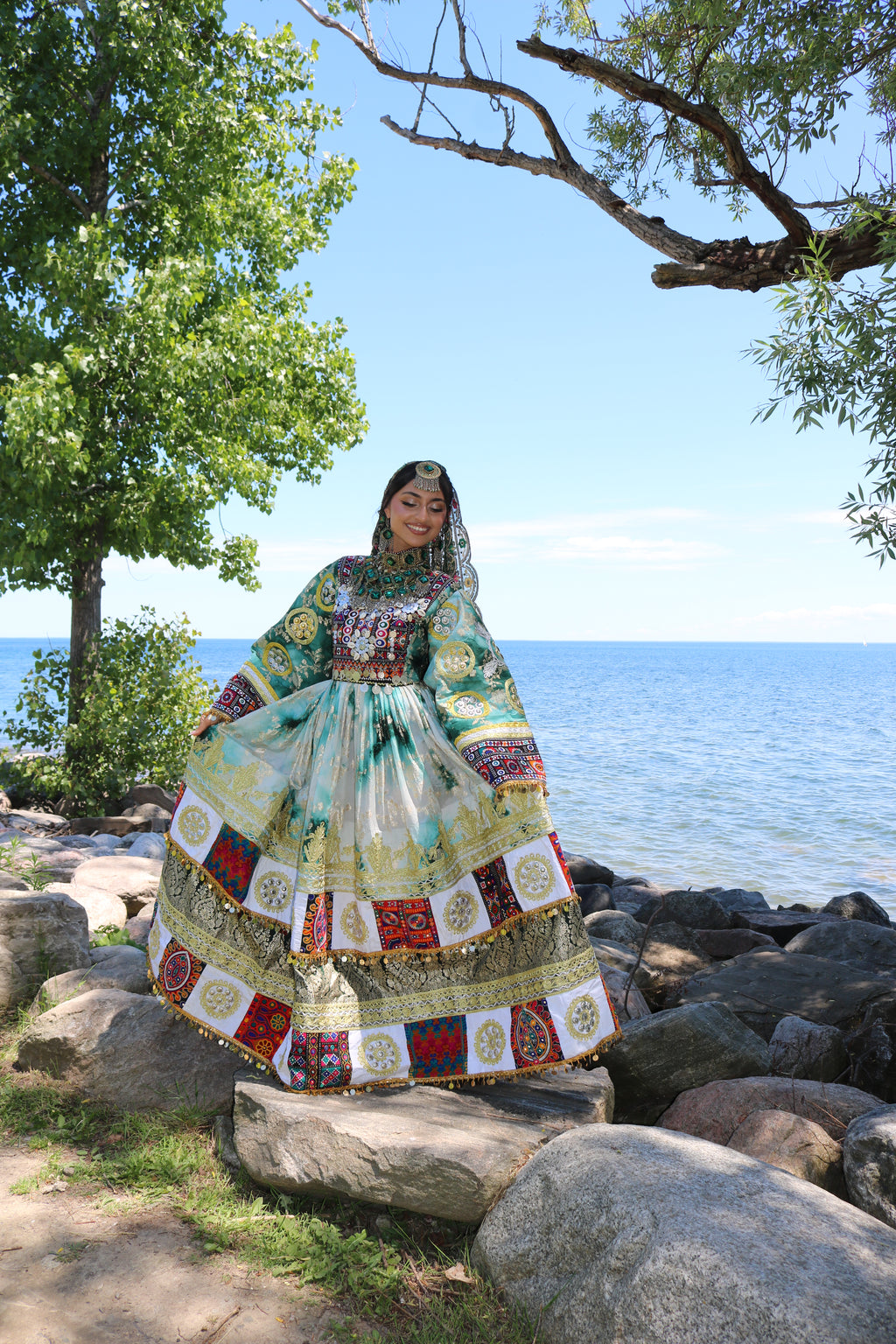 Afghan Kuchi Dress(green)