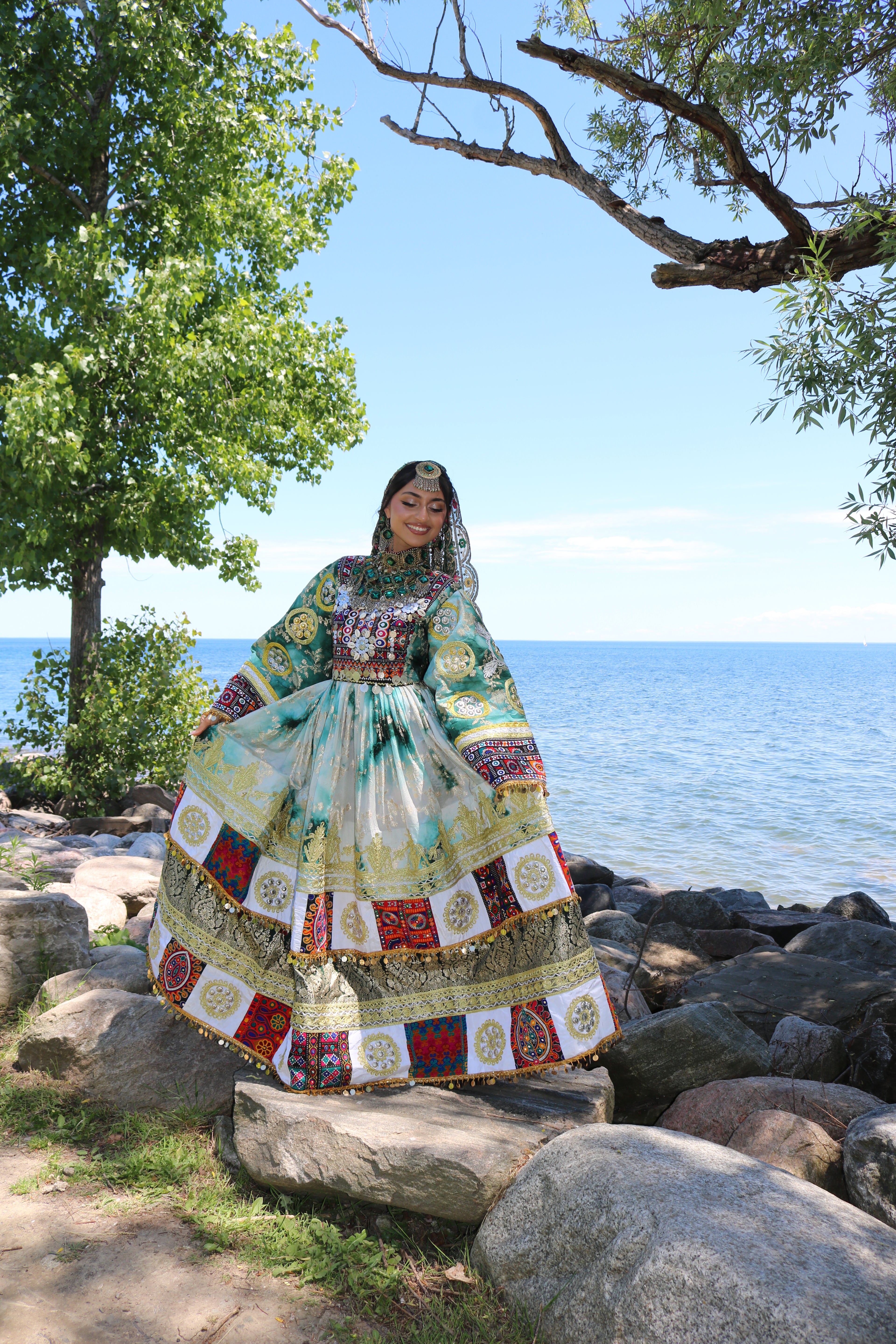 Afghan Kuchi Dress(green)