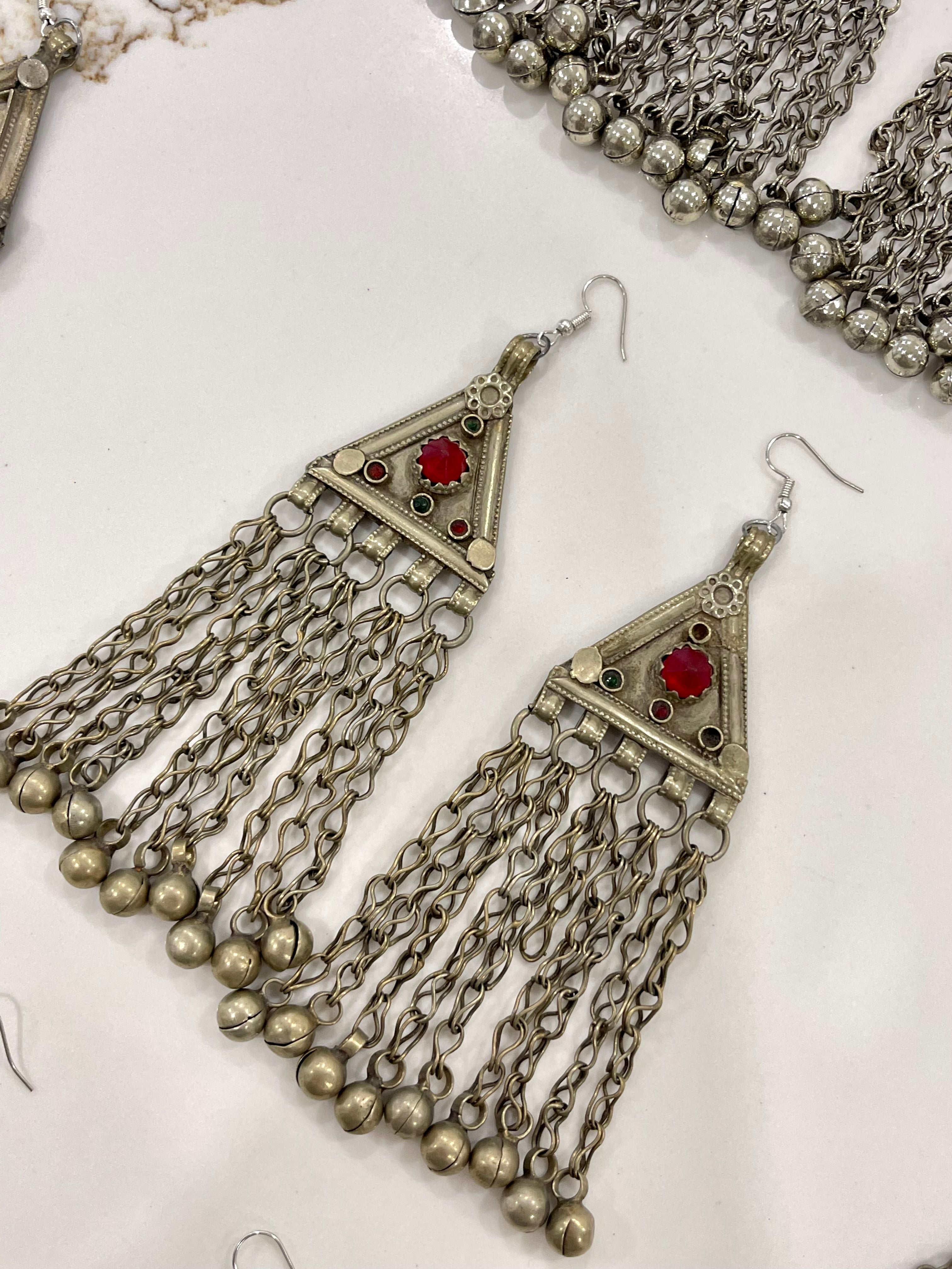 Afghan Tribal Antique Earrings