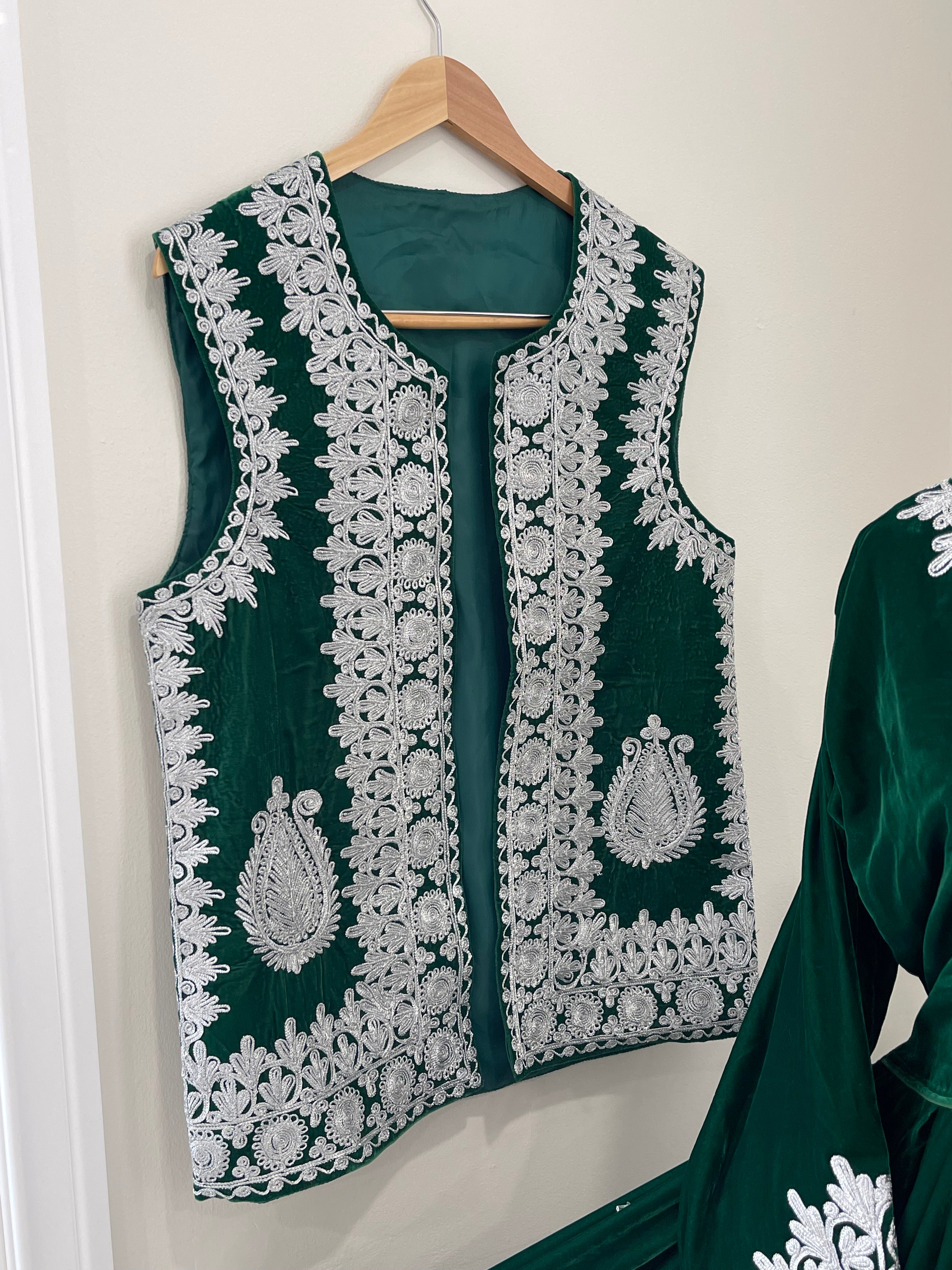 Nel Afghan Kuchi Dress Green