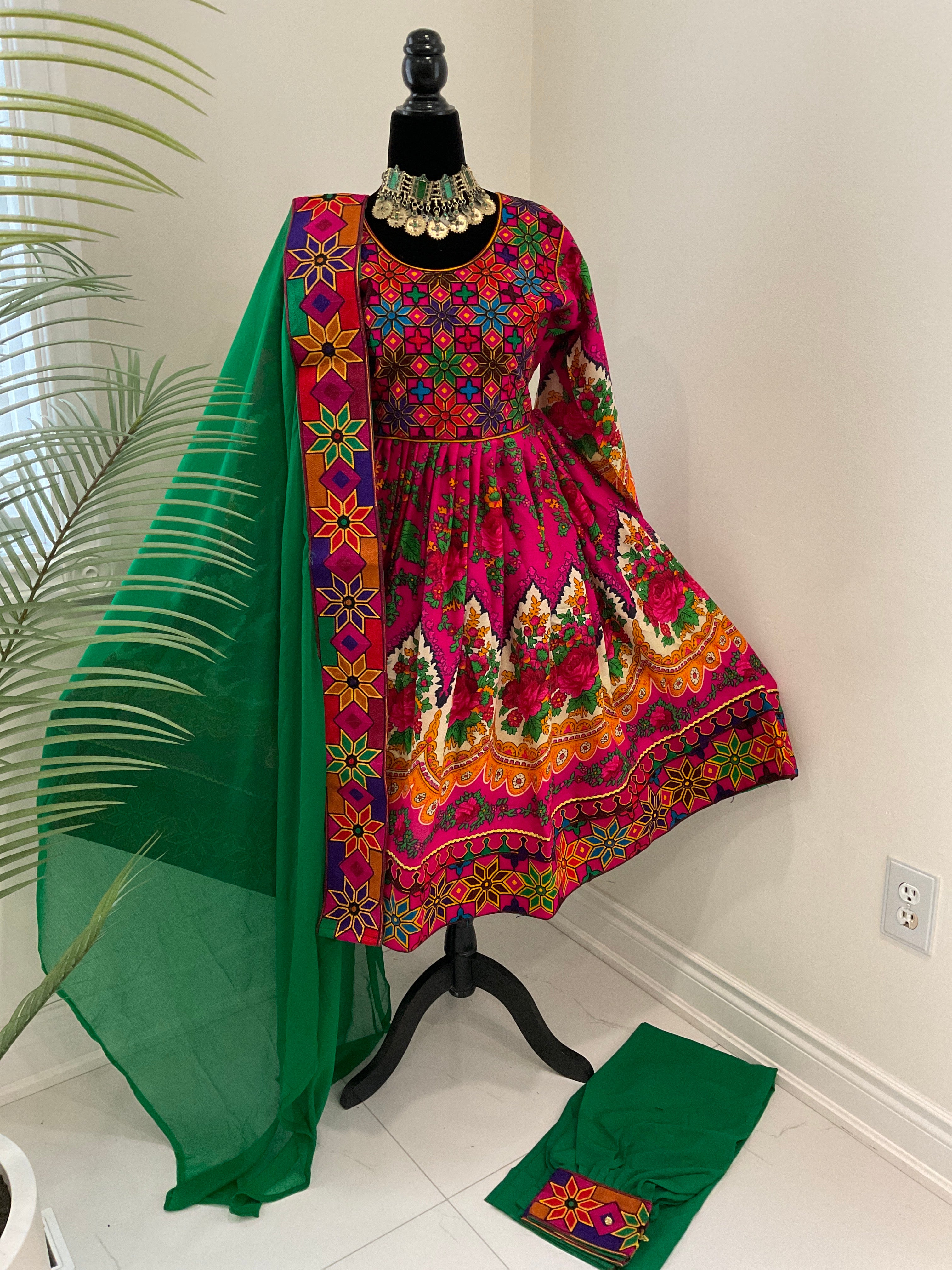 Wafaa Afghan Kuchi Dress 0553