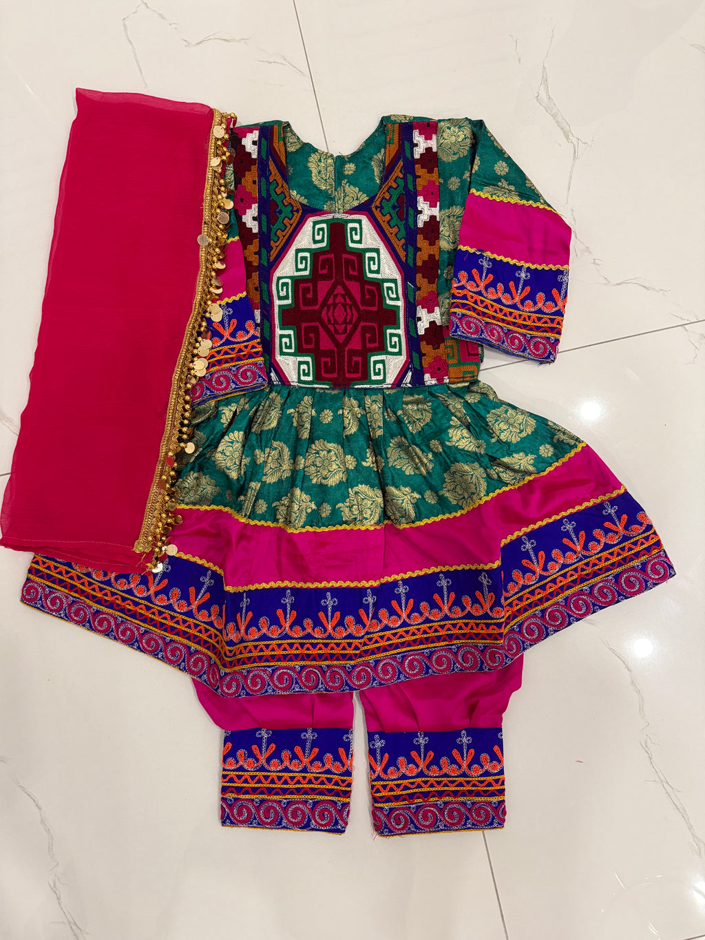 Toddler Afghan Kuchi Dress 3-4yrs