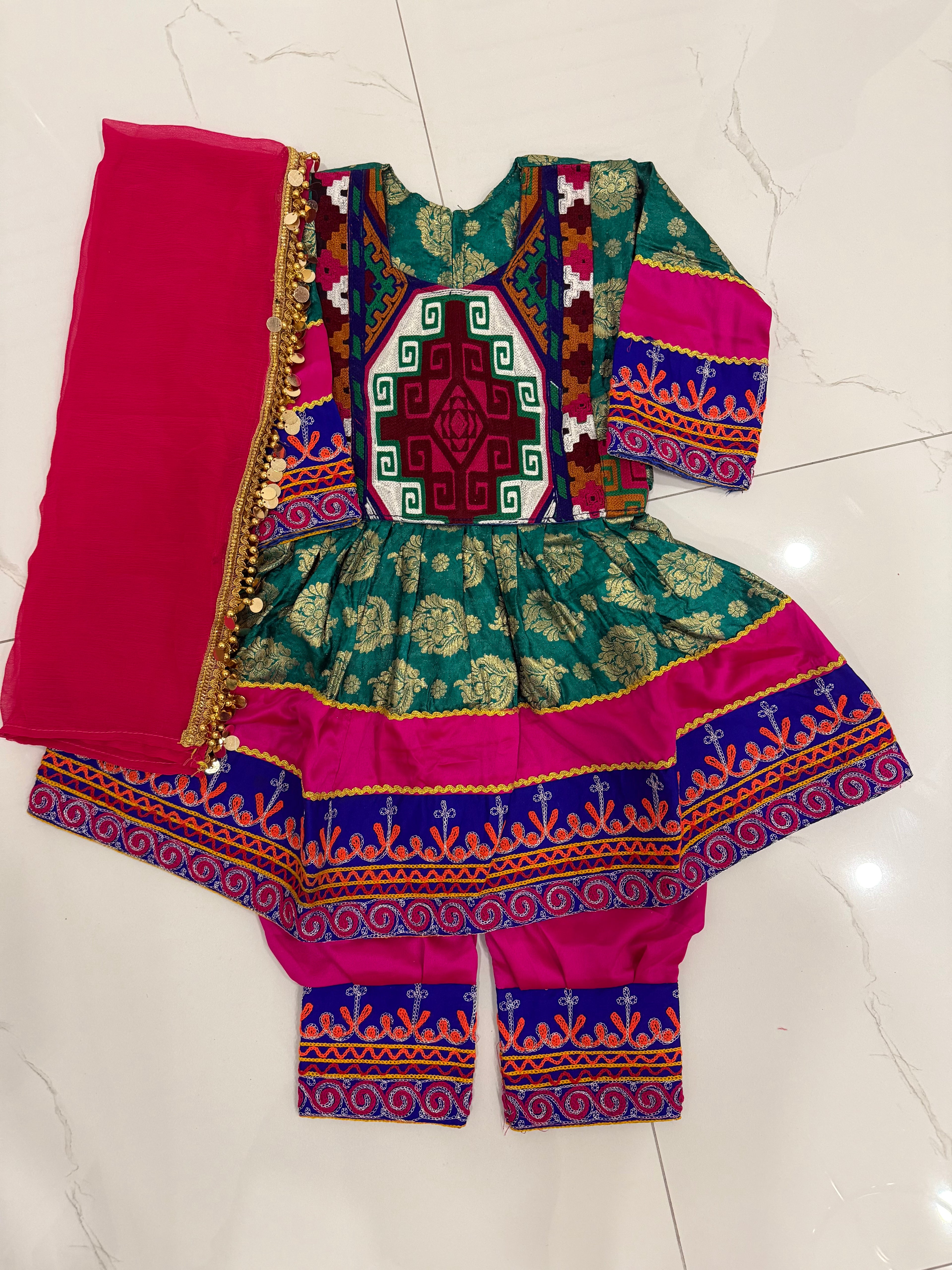 Toddler Afghan Kuchi Dress 3-4yrs