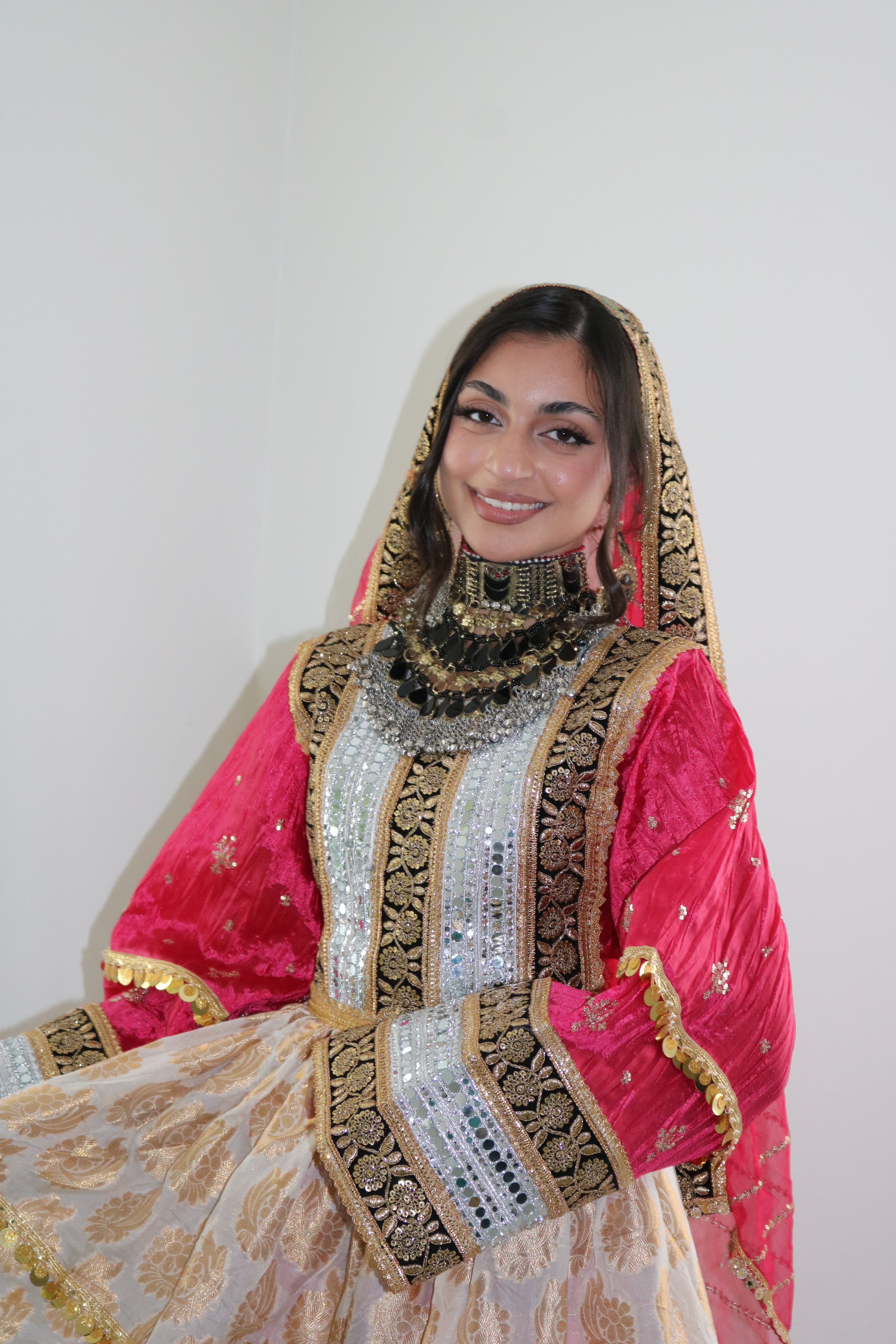 Afghan Kuchi Dress (pink)