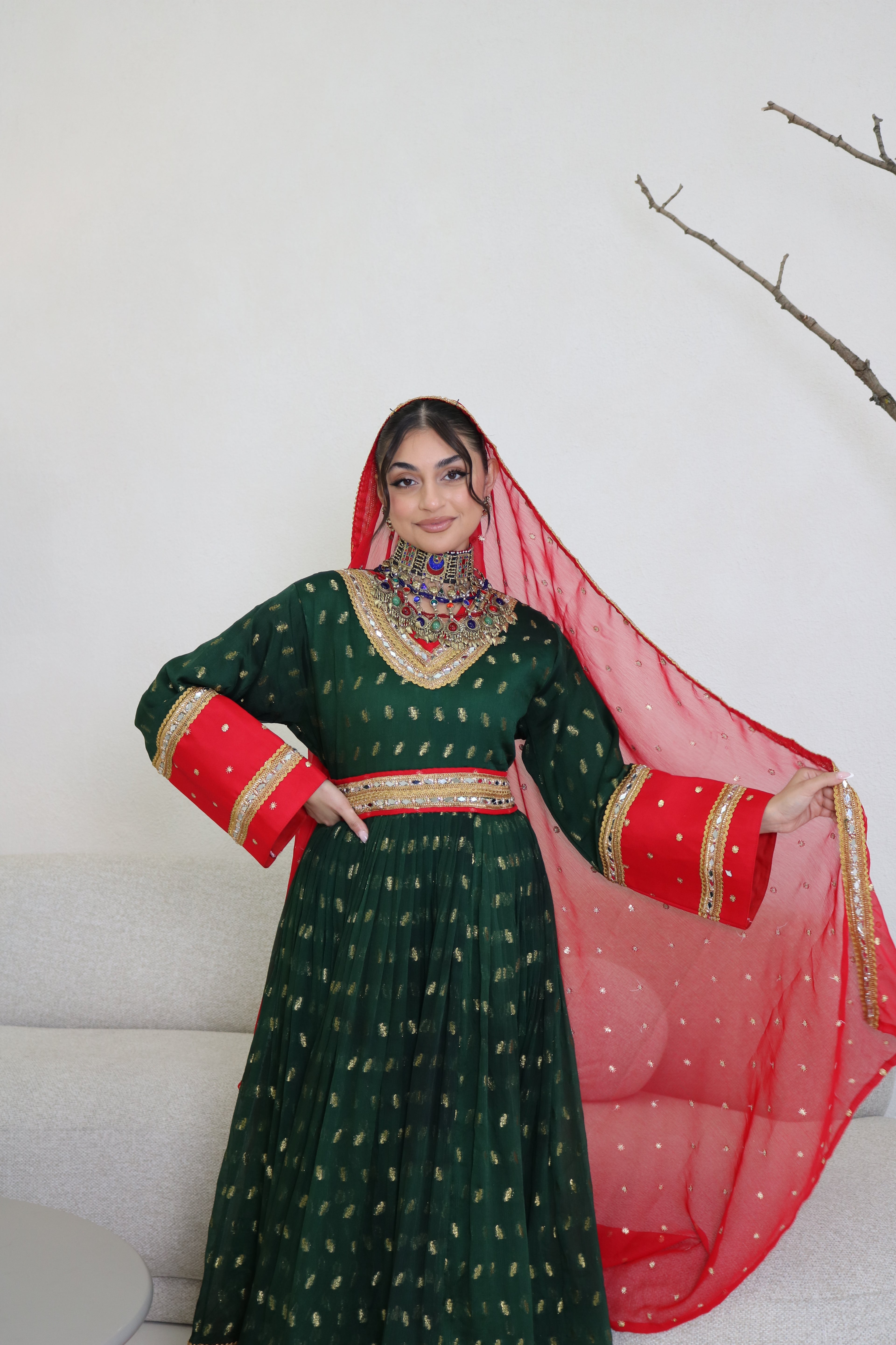 Mahira Afghan Kuchi Dress