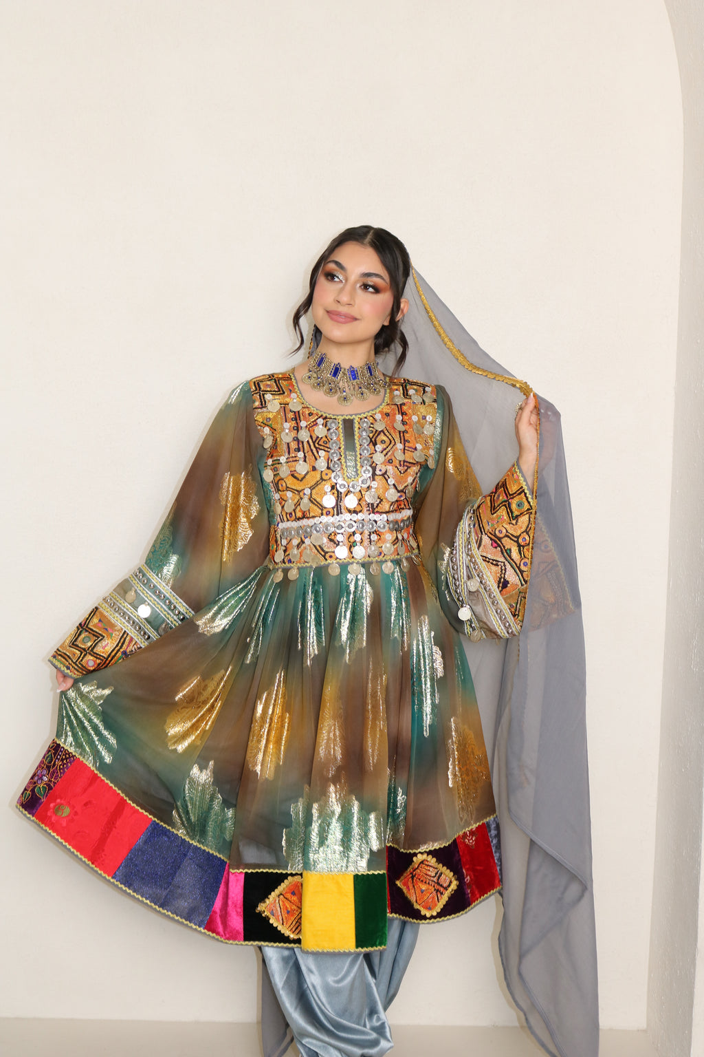 Nazanin Afghan Kuchi Dress