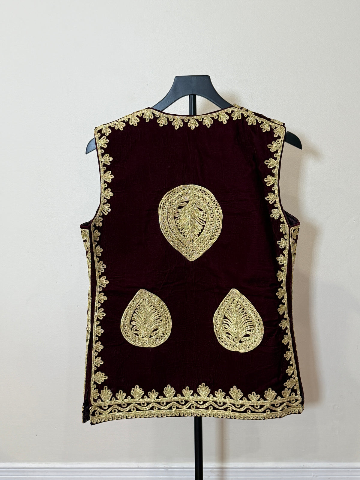 Afghan Kuchi Dress vest maroon