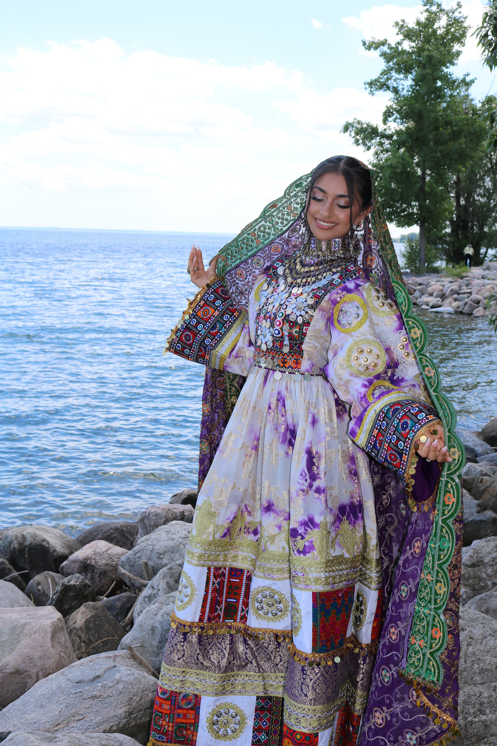 Afghan Kuchi Dress (purple)