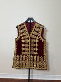 Afghan Kuchi Dress vest maroon