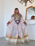 Mursal Afghan Kuchi Dress (white)