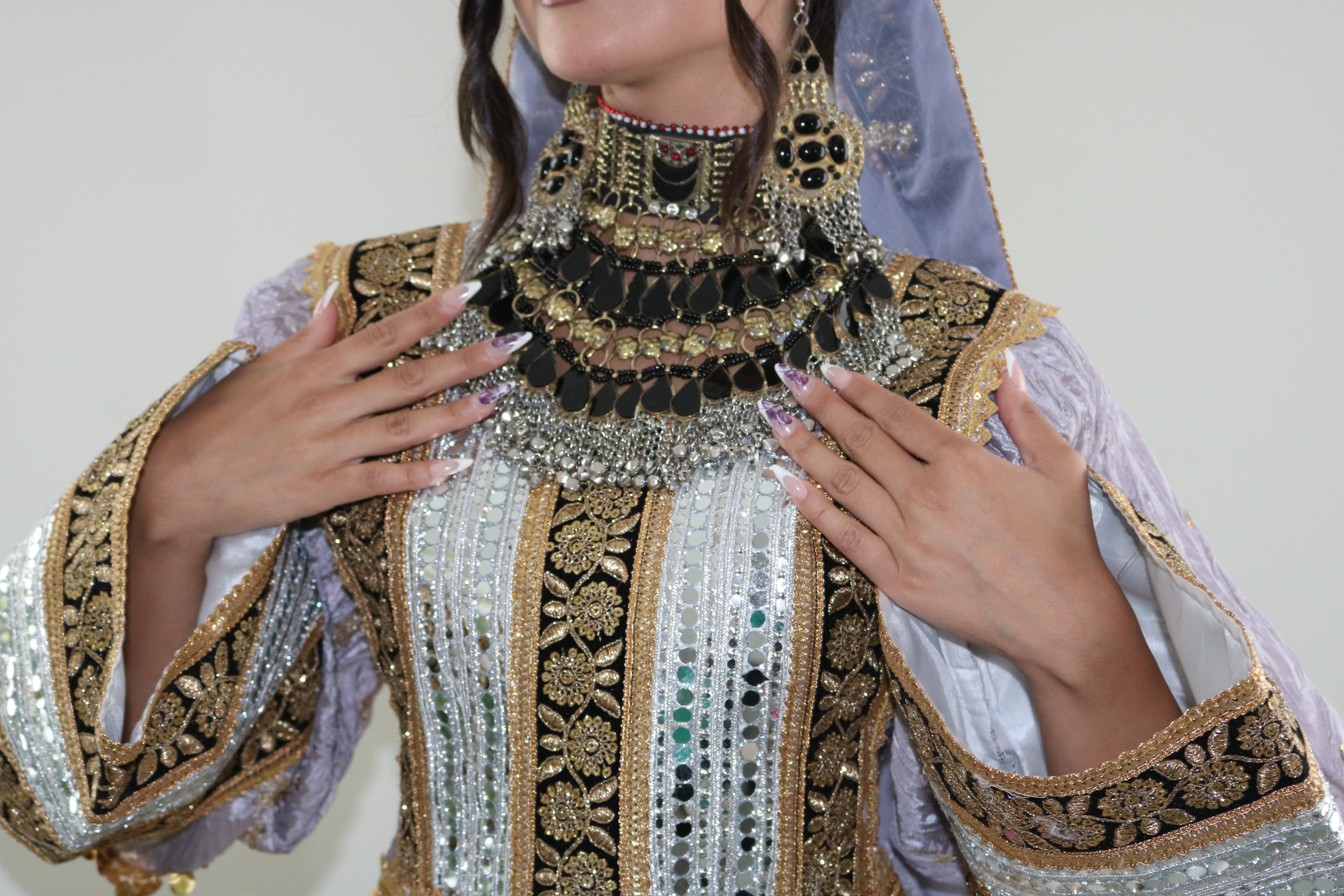 Afghan Kuchi Dress (lilac)