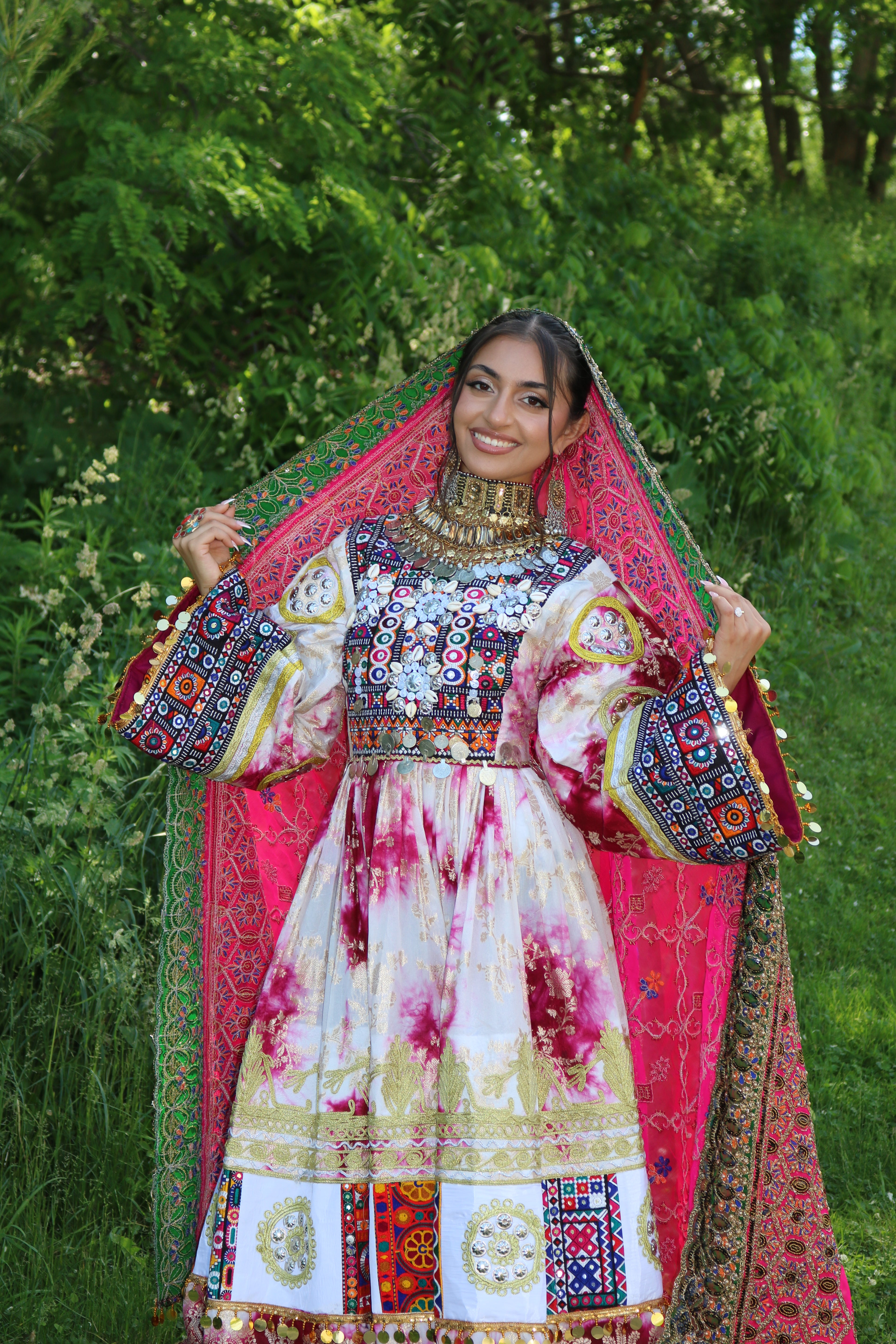 Afghan Kuchi Dress (pink)