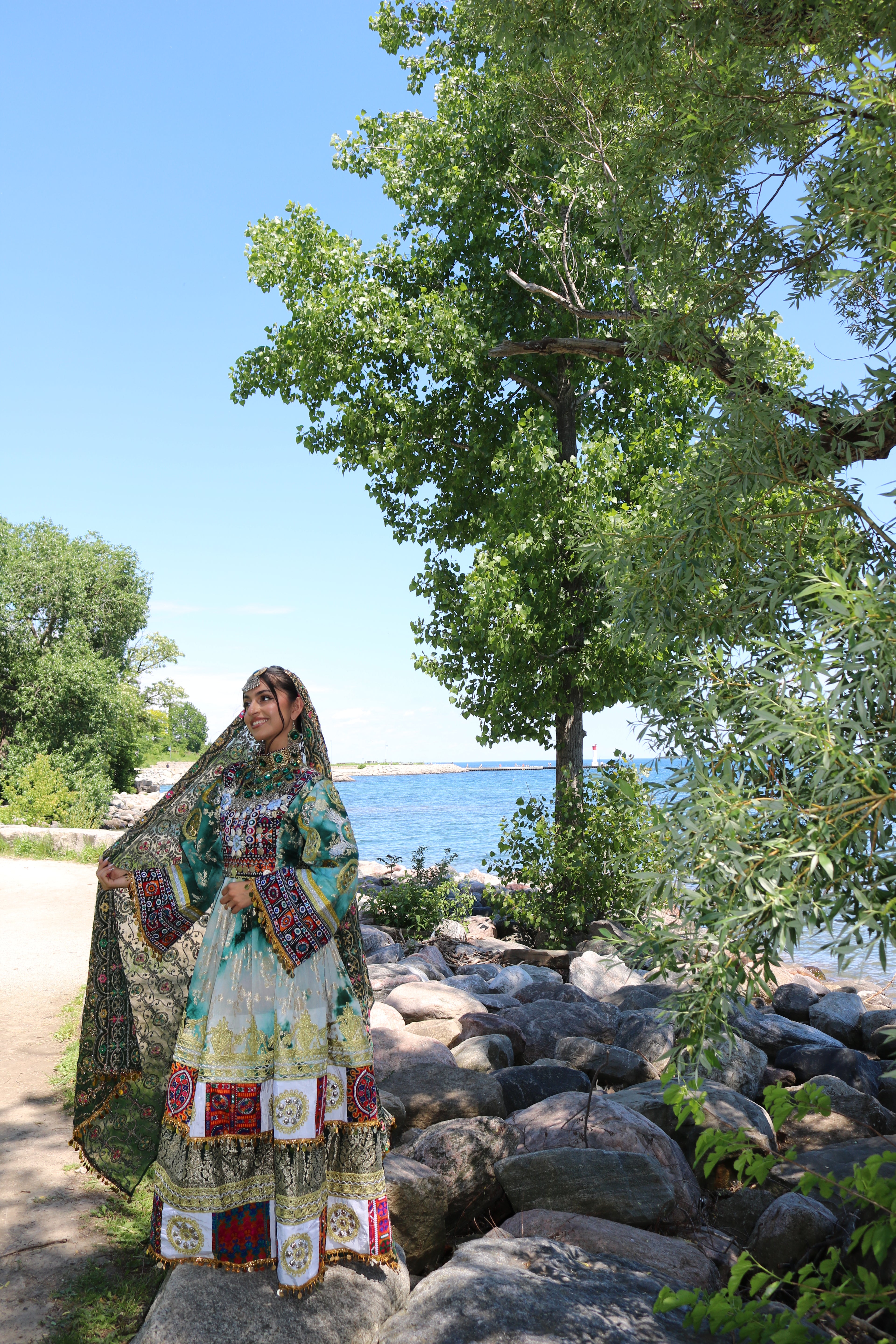 Afghan Kuchi Dress(green)