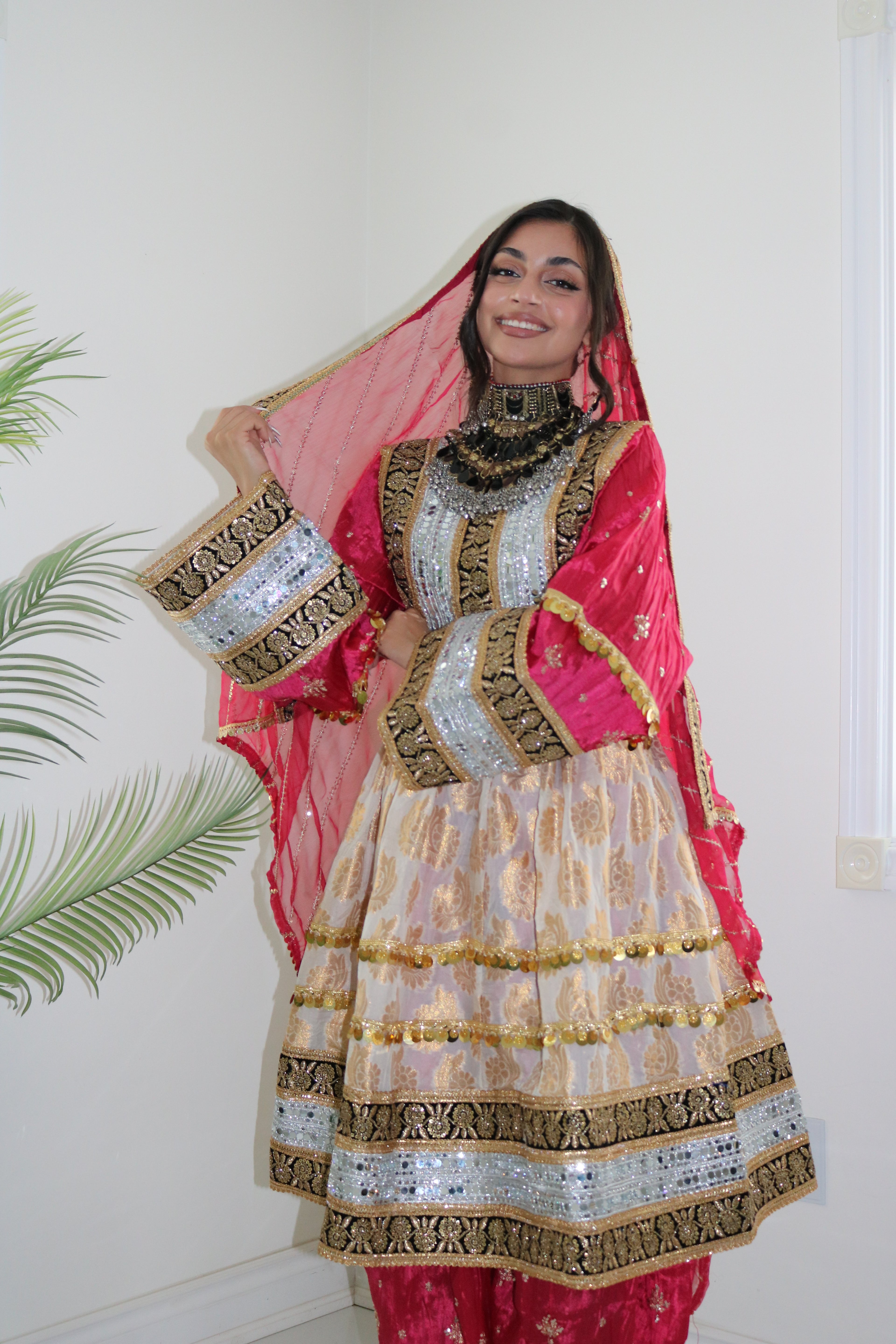 Afghan Kuchi Dress (pink)