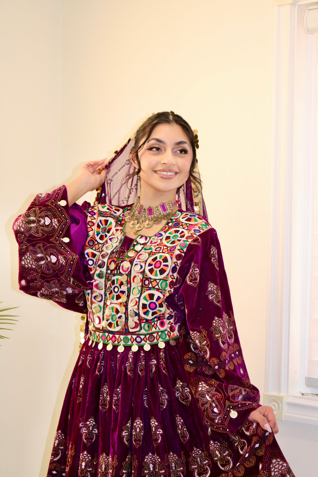 Wahida Afghan Kuchi Dress (pink)