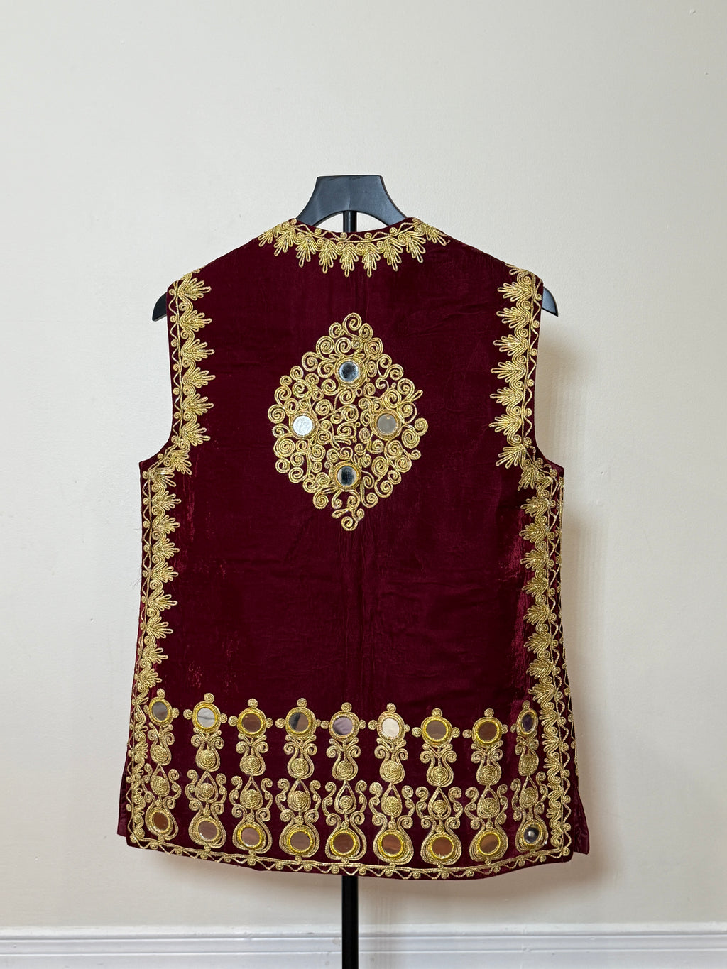 Afghan Kuchi Dress vest maroon