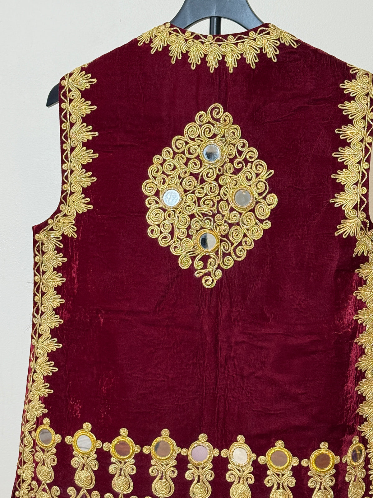 Afghan Kuchi Dress vest maroon