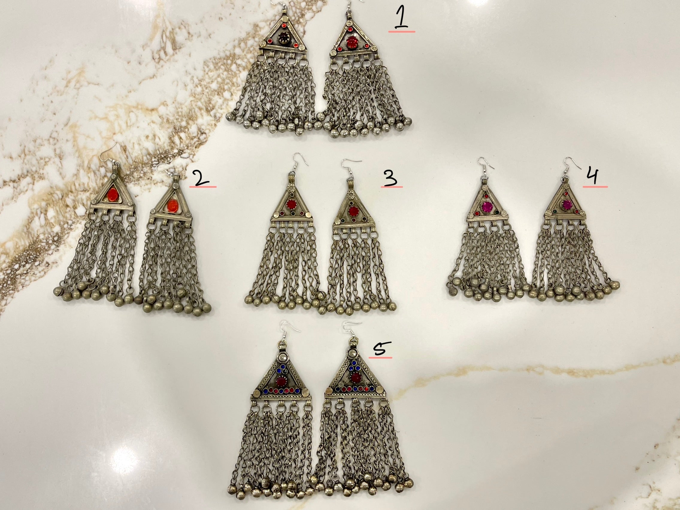 Afghan Tribal Antique Earrings