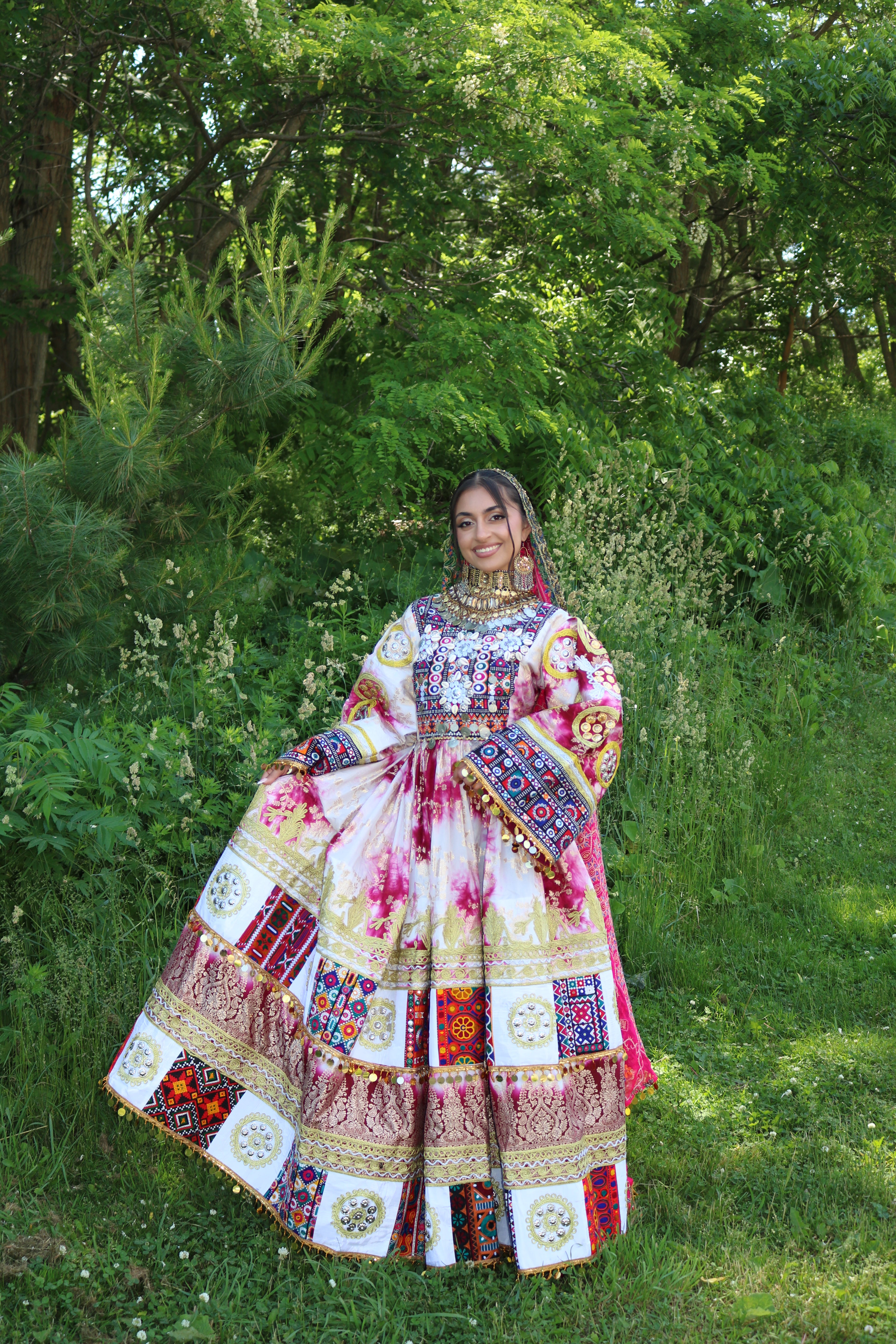 Afghan Kuchi Dress (pink)