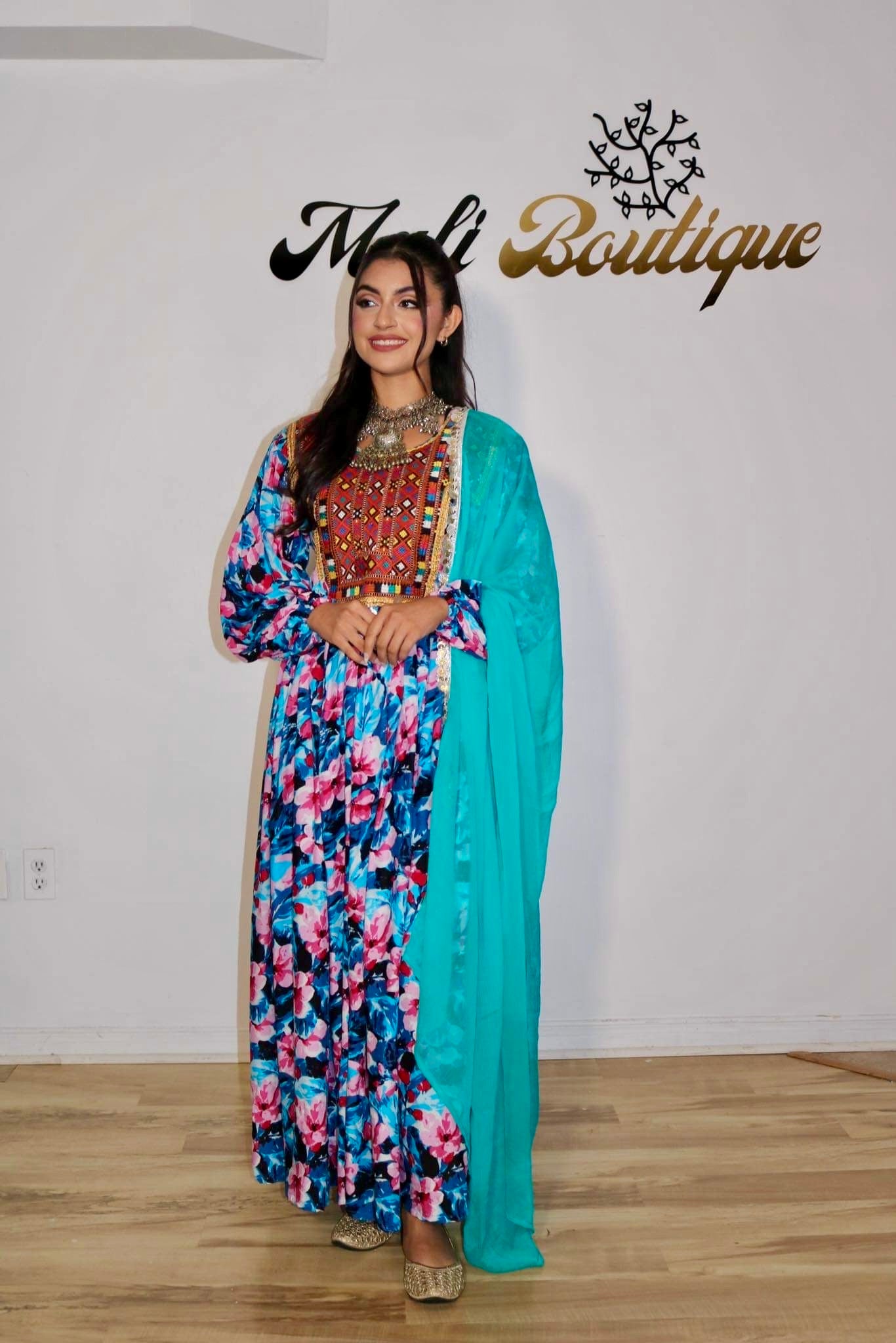 Gul Afghan Kuchi Dress