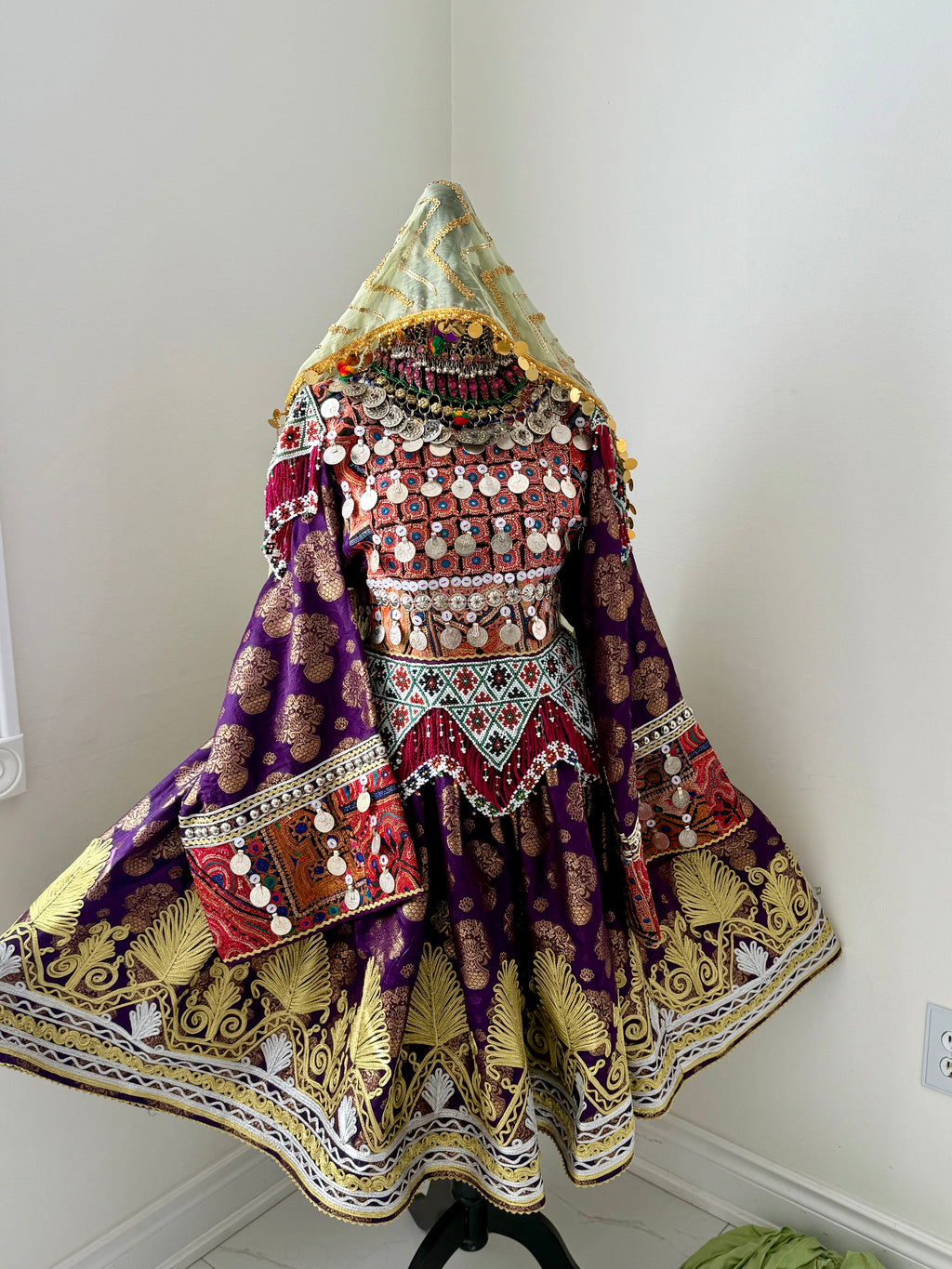 Farzana Afghan Kuchi Dress (purple)