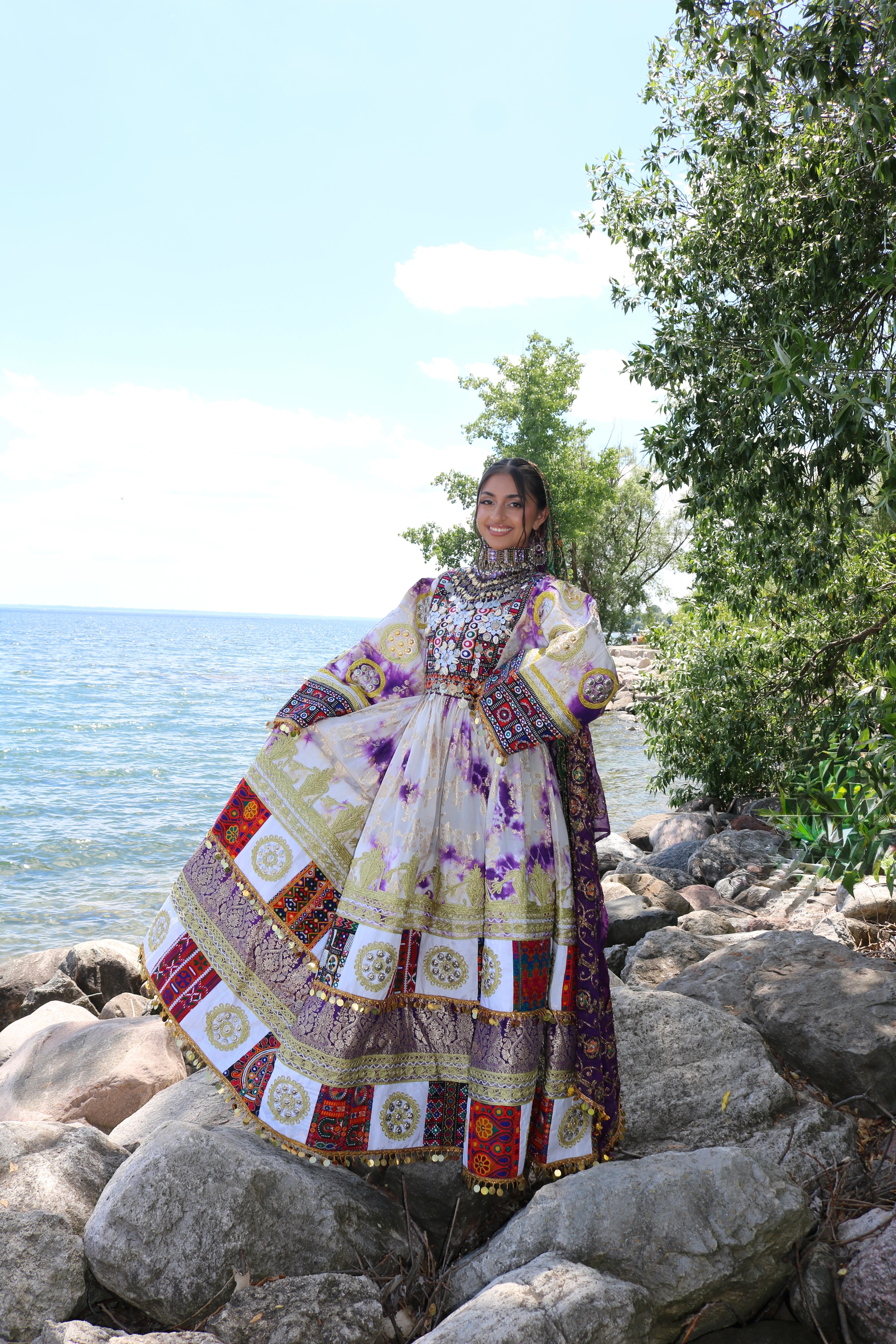 Afghan Kuchi Dress (purple)