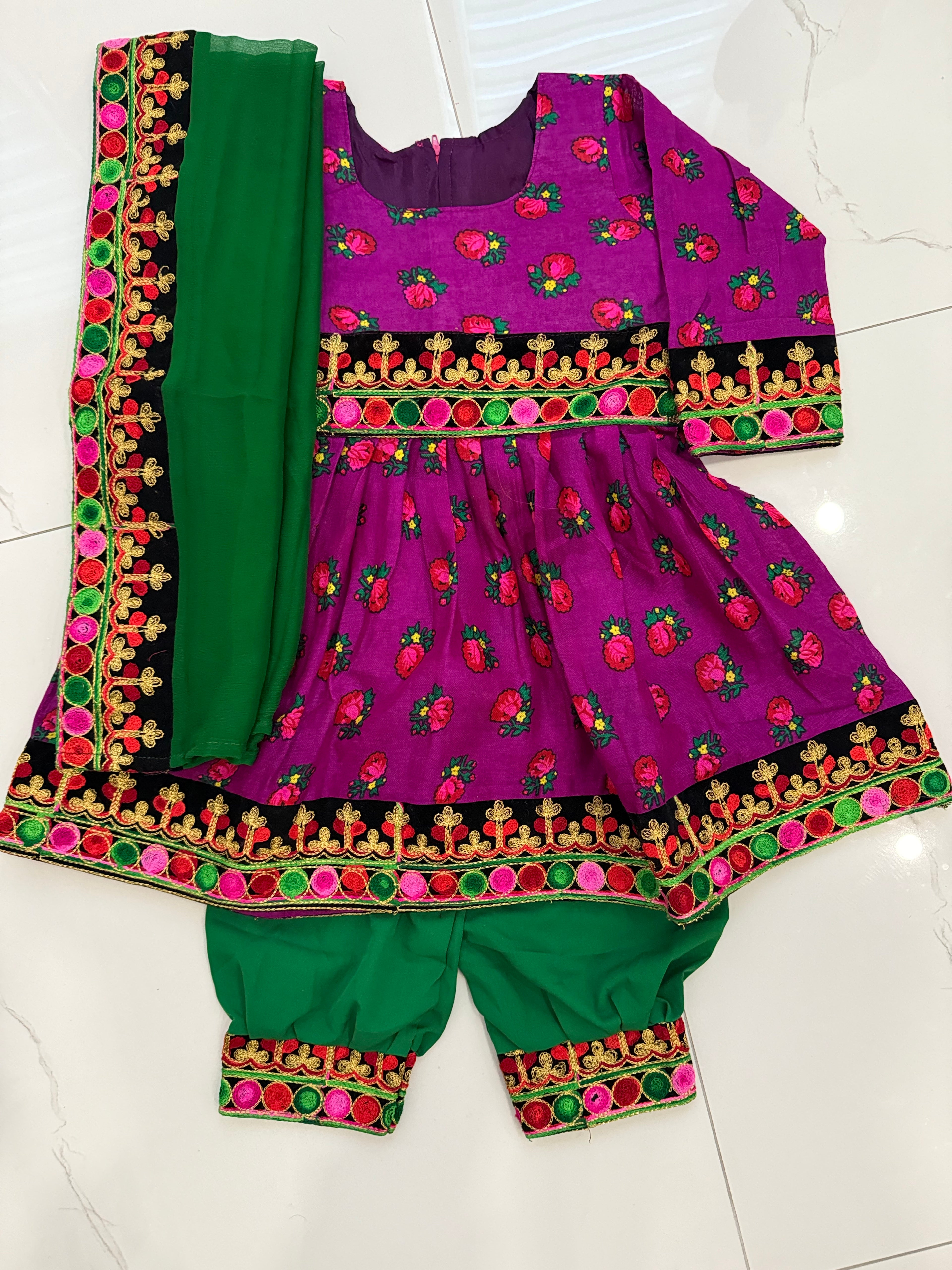 Toddler Afghan Kuchi Dress 3 yrs