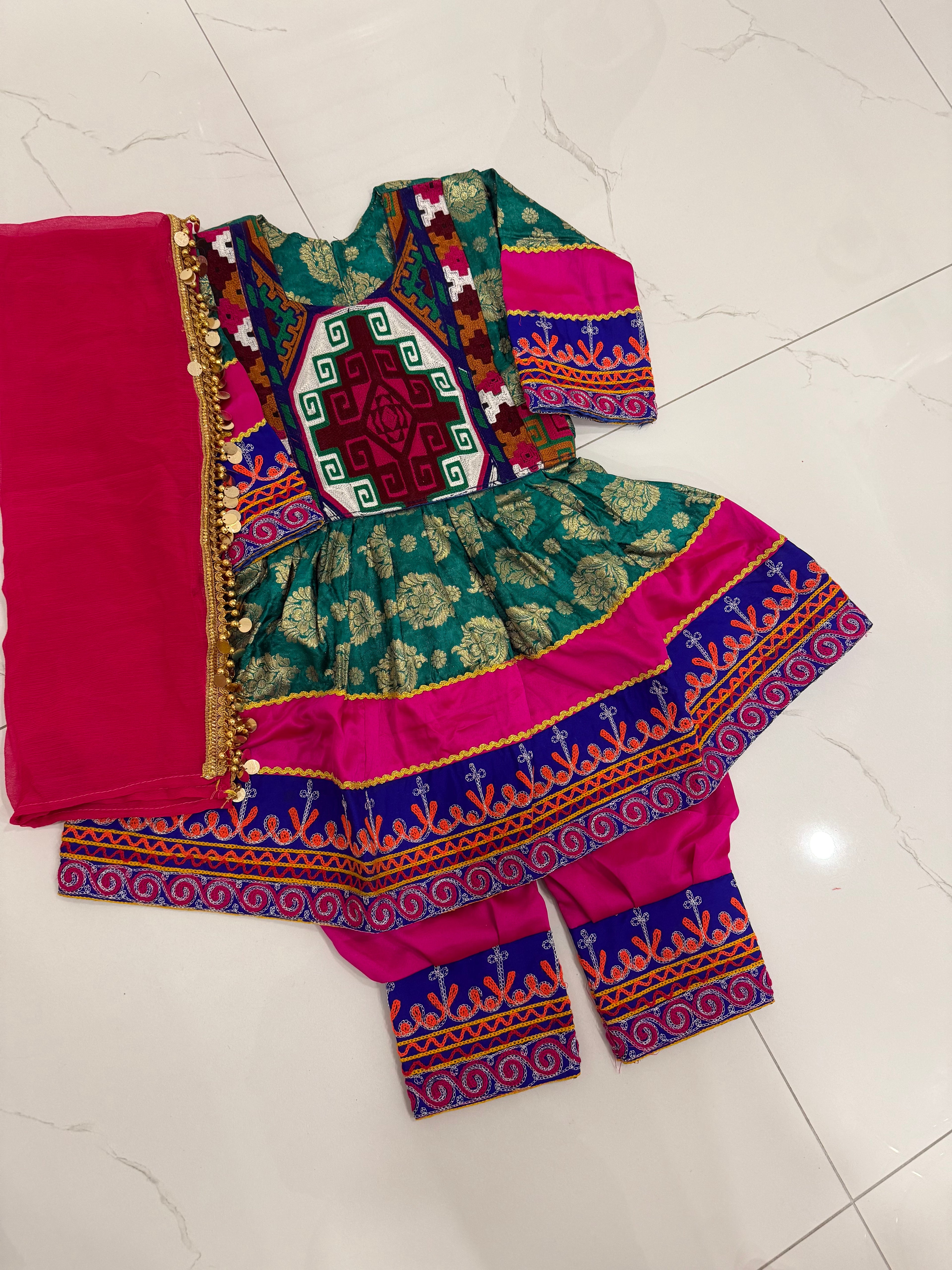 Toddler Afghan Kuchi Dress 3-4yrs