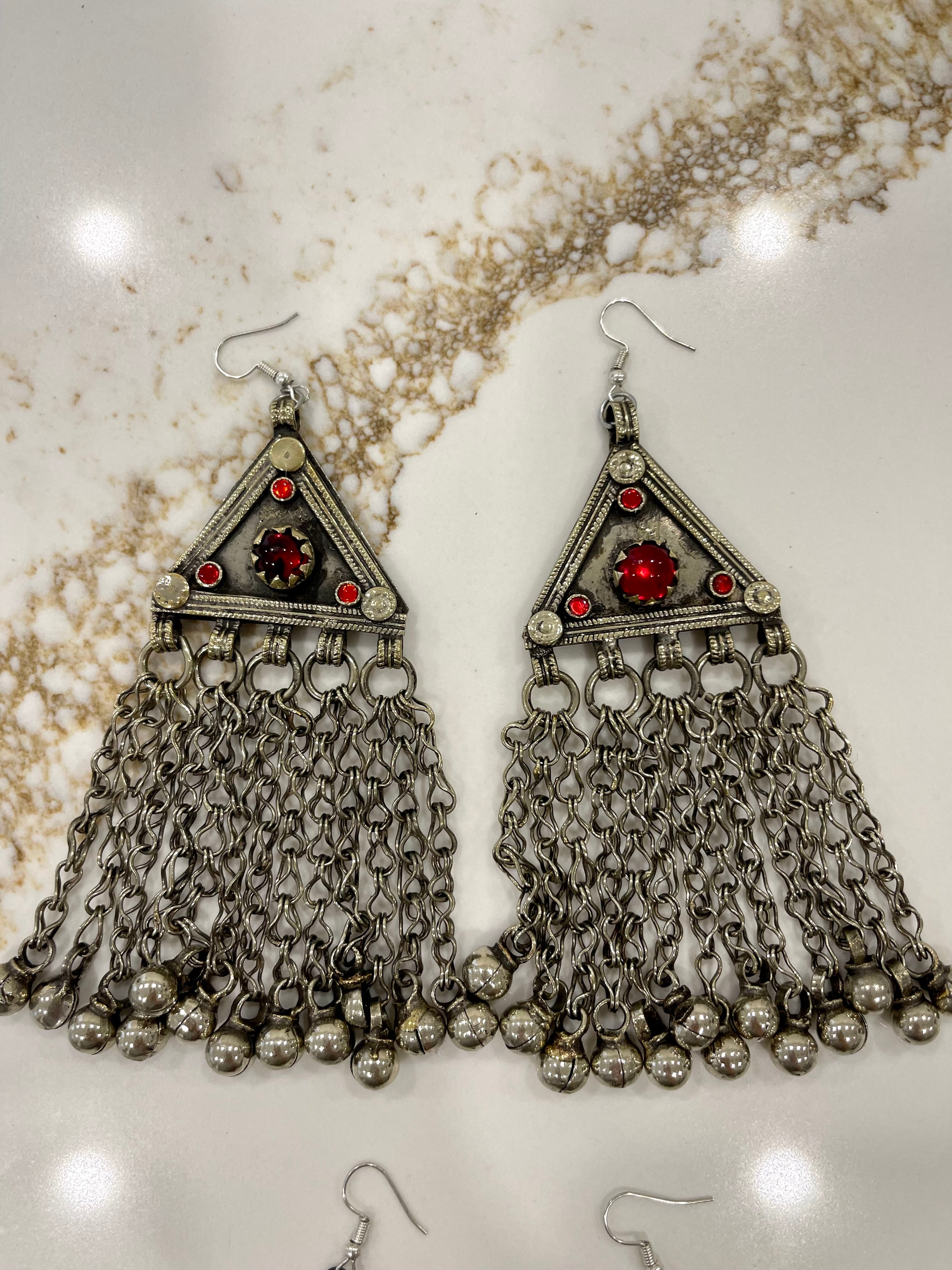 Afghan Tribal Antique Earrings