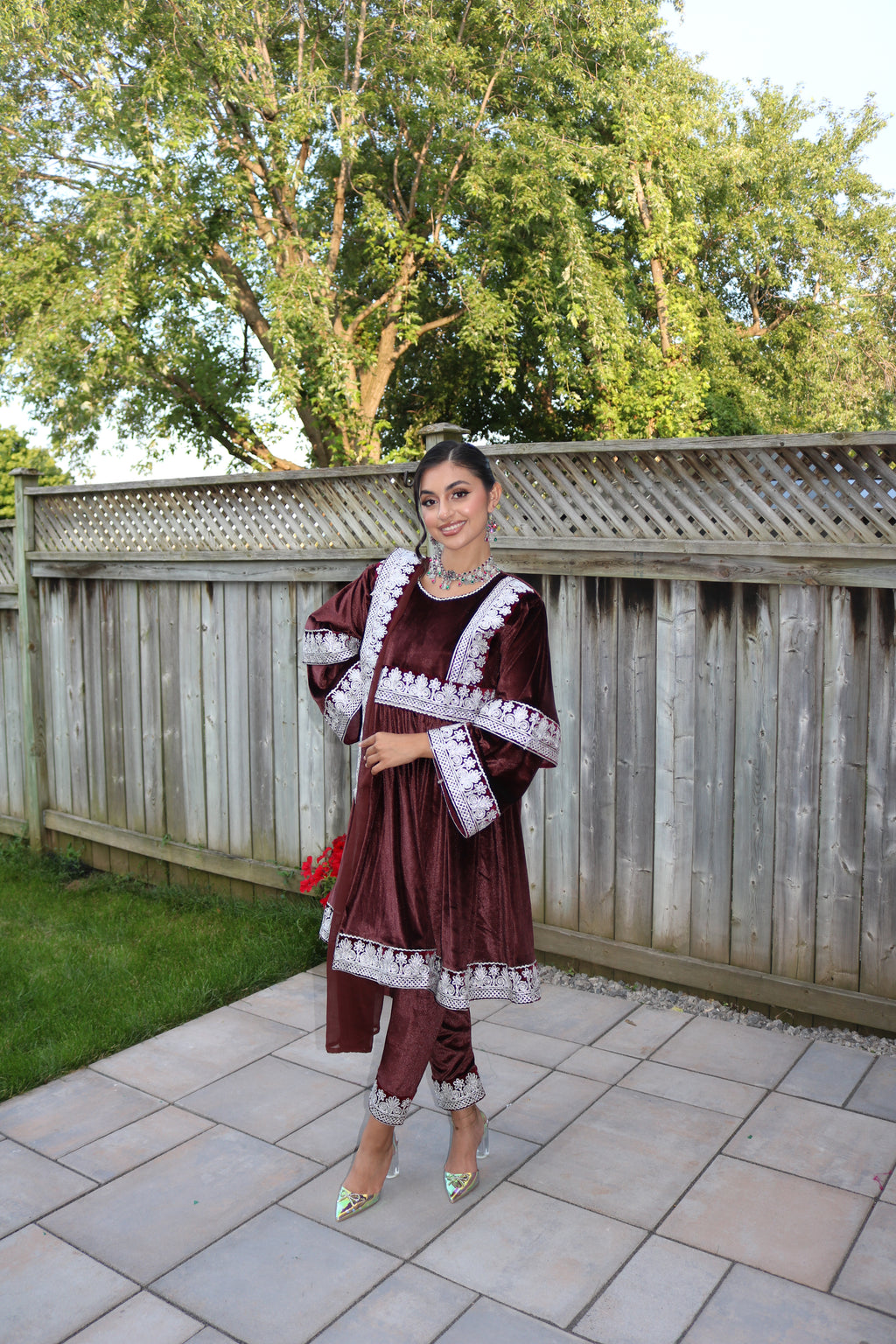 Shabana Afghan Kuchi Dress (brown)