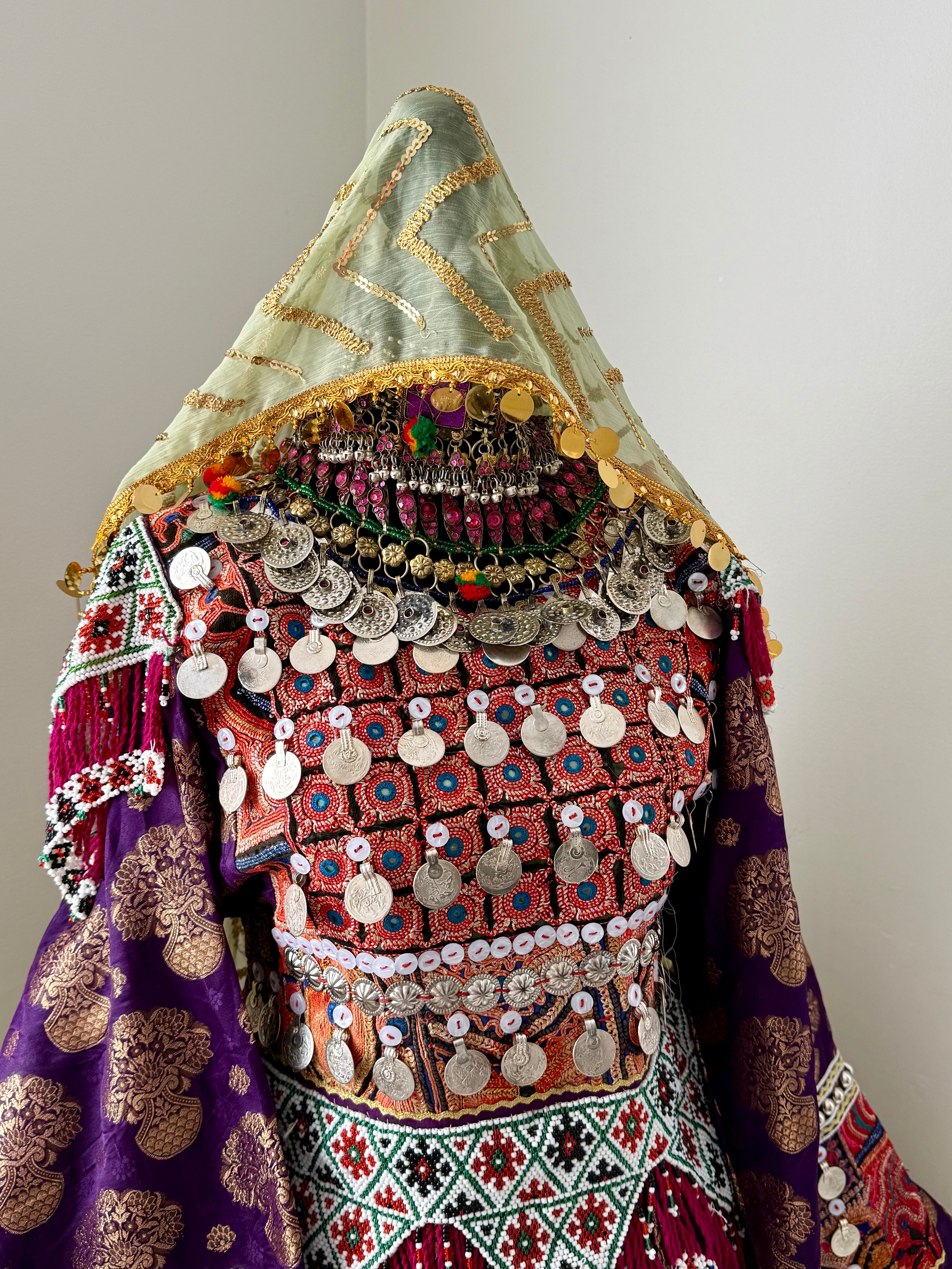 Farzana Afghan Kuchi Dress (purple)