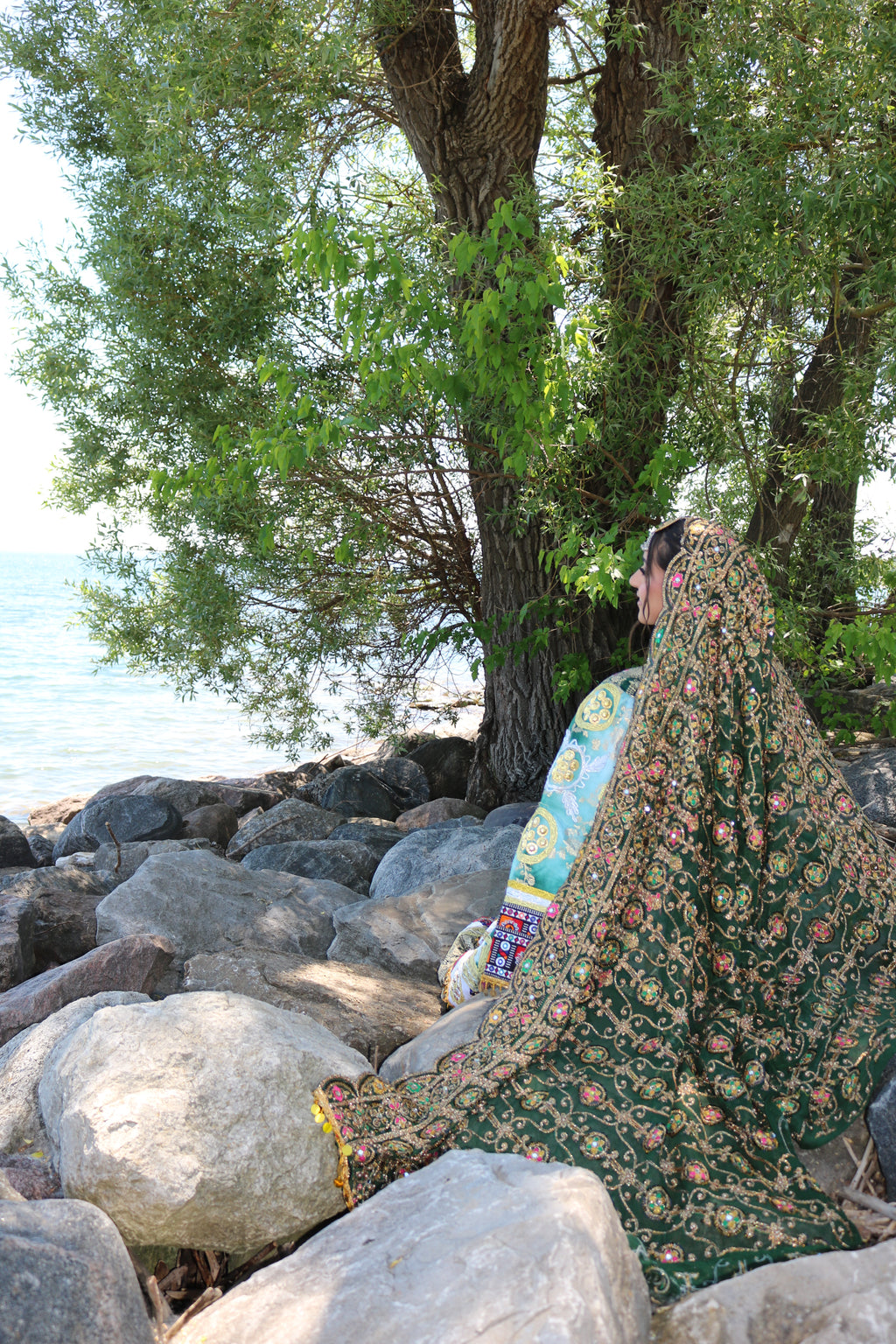 Afghan Kuchi Dress(green)