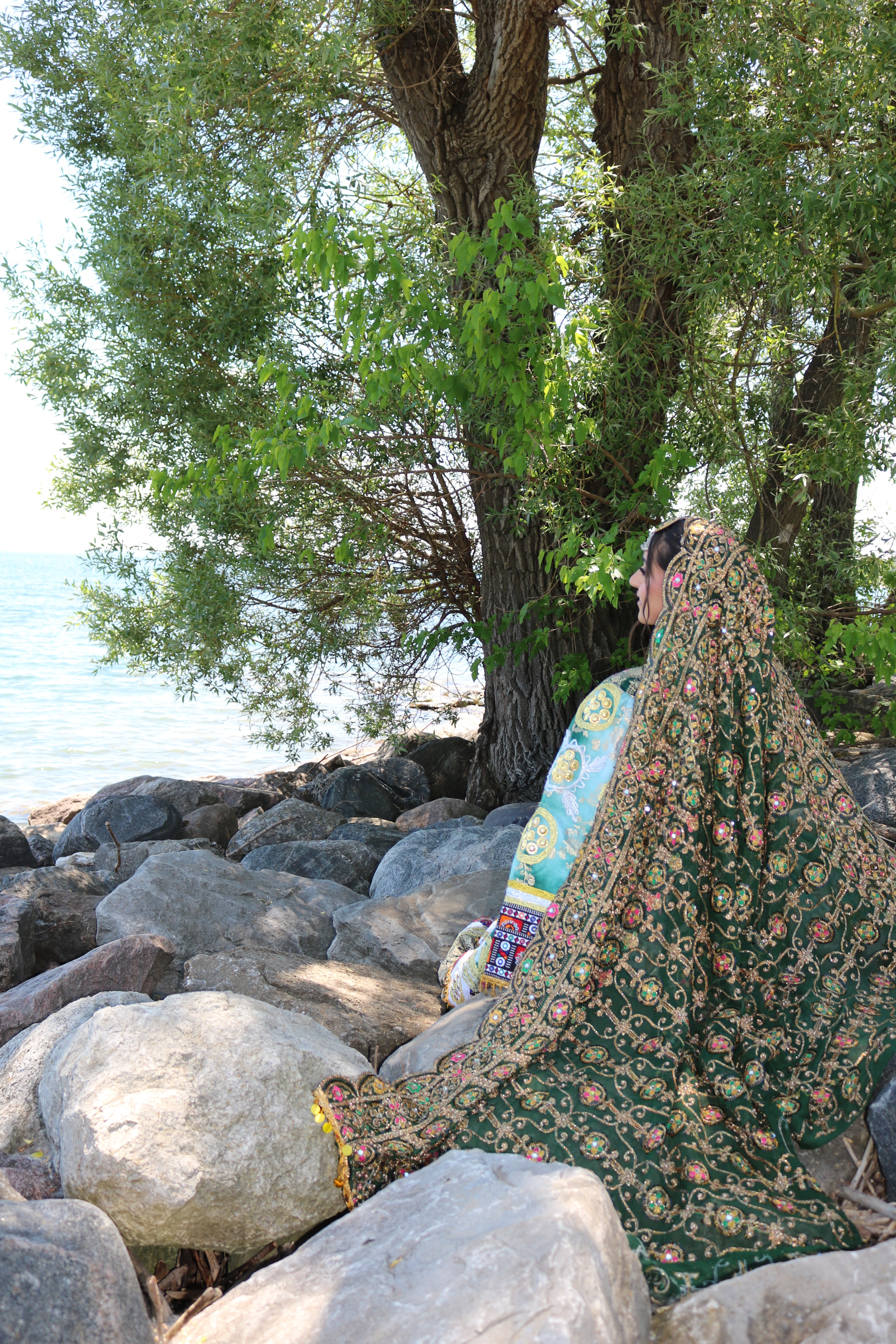 Afghan Kuchi Dress(green)