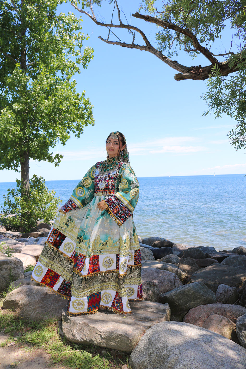 Afghan Kuchi Dress(green)